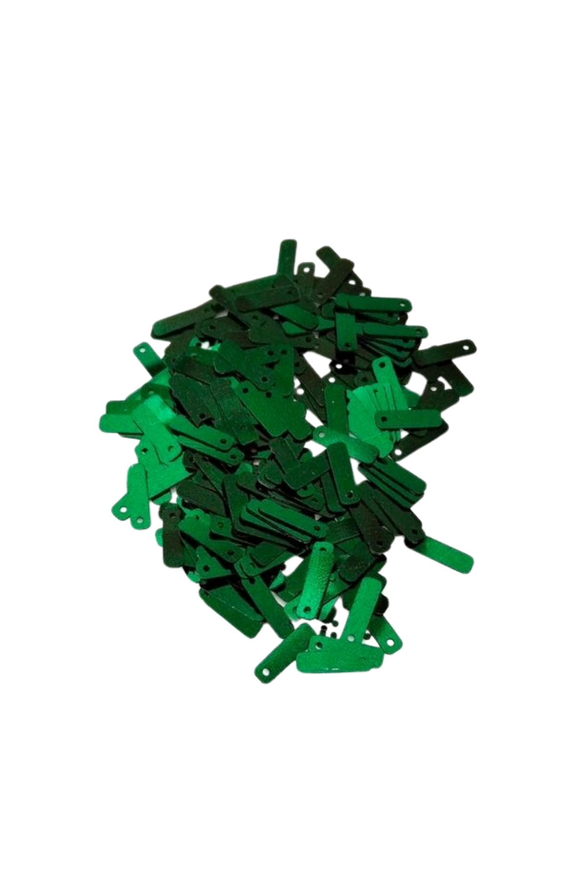 Koyu Yeşil 15 x 5 mm Dantel Oya Yazma Halhal Abiye Lazer Kesim Pu