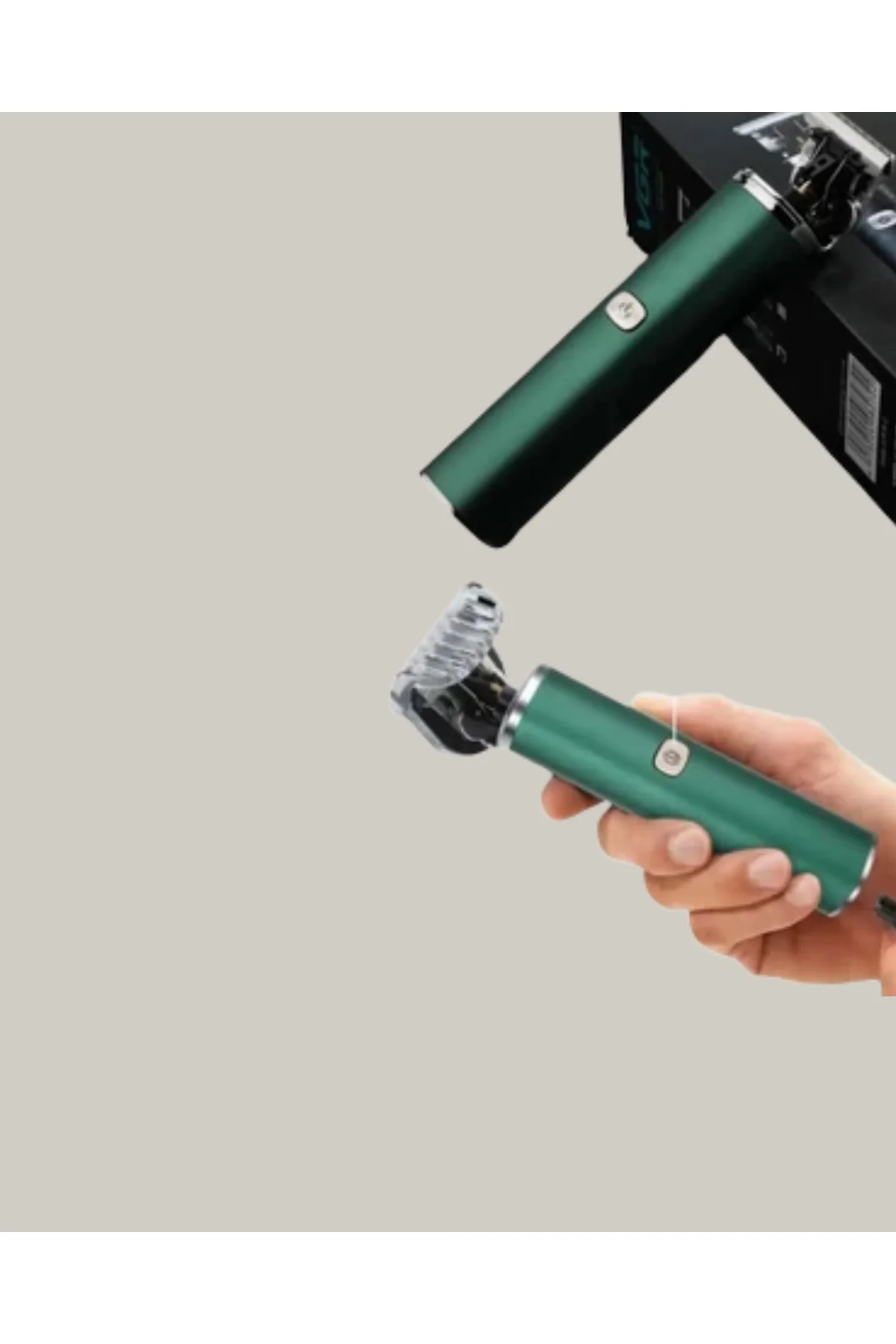 Koyu Yeşil Profesyonel Metal Gövdeli Saç Kesme Makinesi