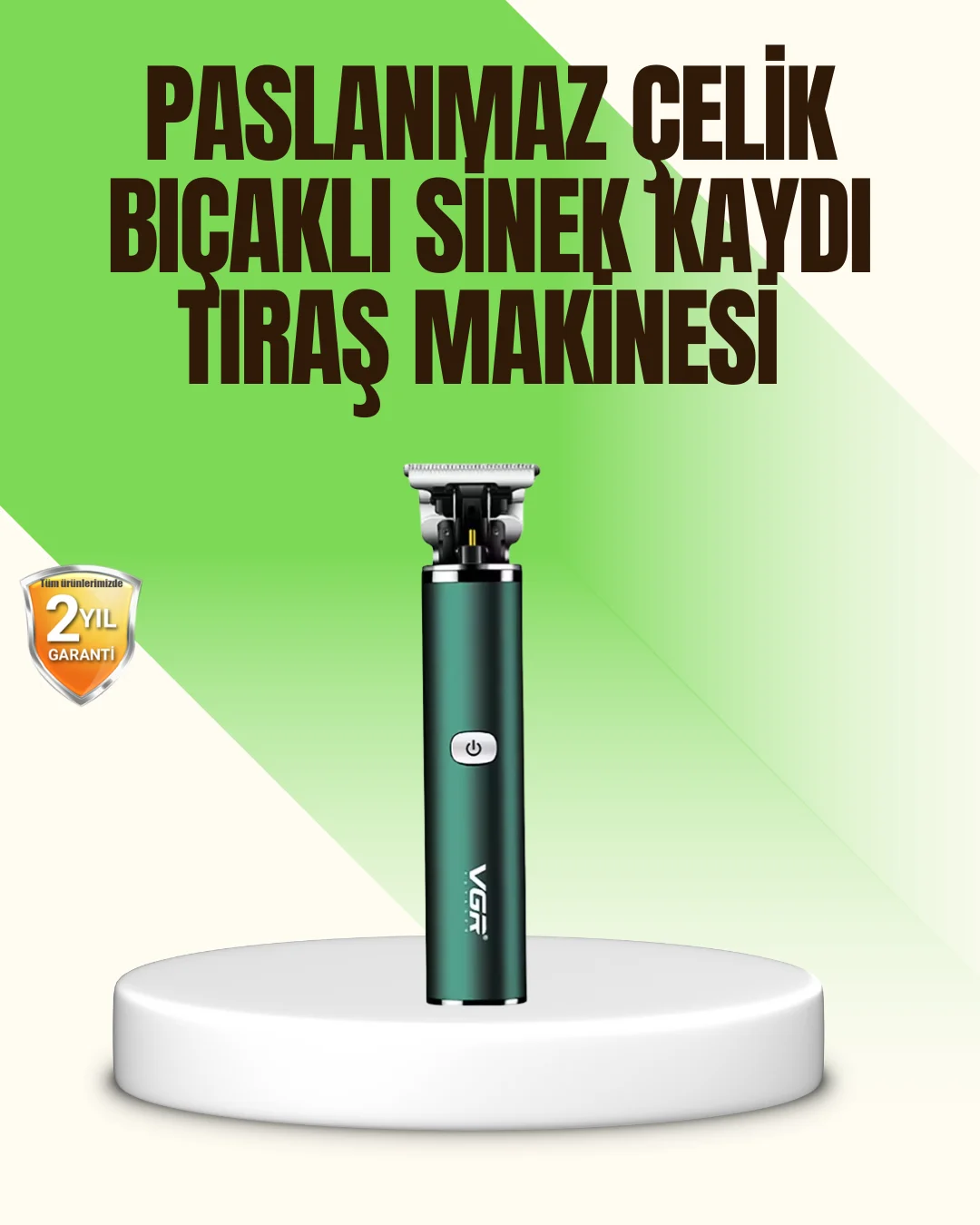 Koyu Yeşil Profesyonel Metal Gövdeli Saç Kesme Makinesi Koyu Yeşil Profesyonel Metal Gövdeli Saç Kesme Makinesi
