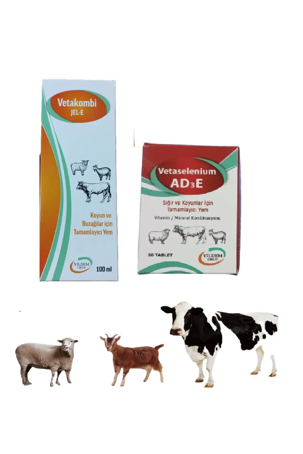 Koyun Ve Buzağılar İçin Vetakombi E Jel 100 ML Ve Vetaselenium AD