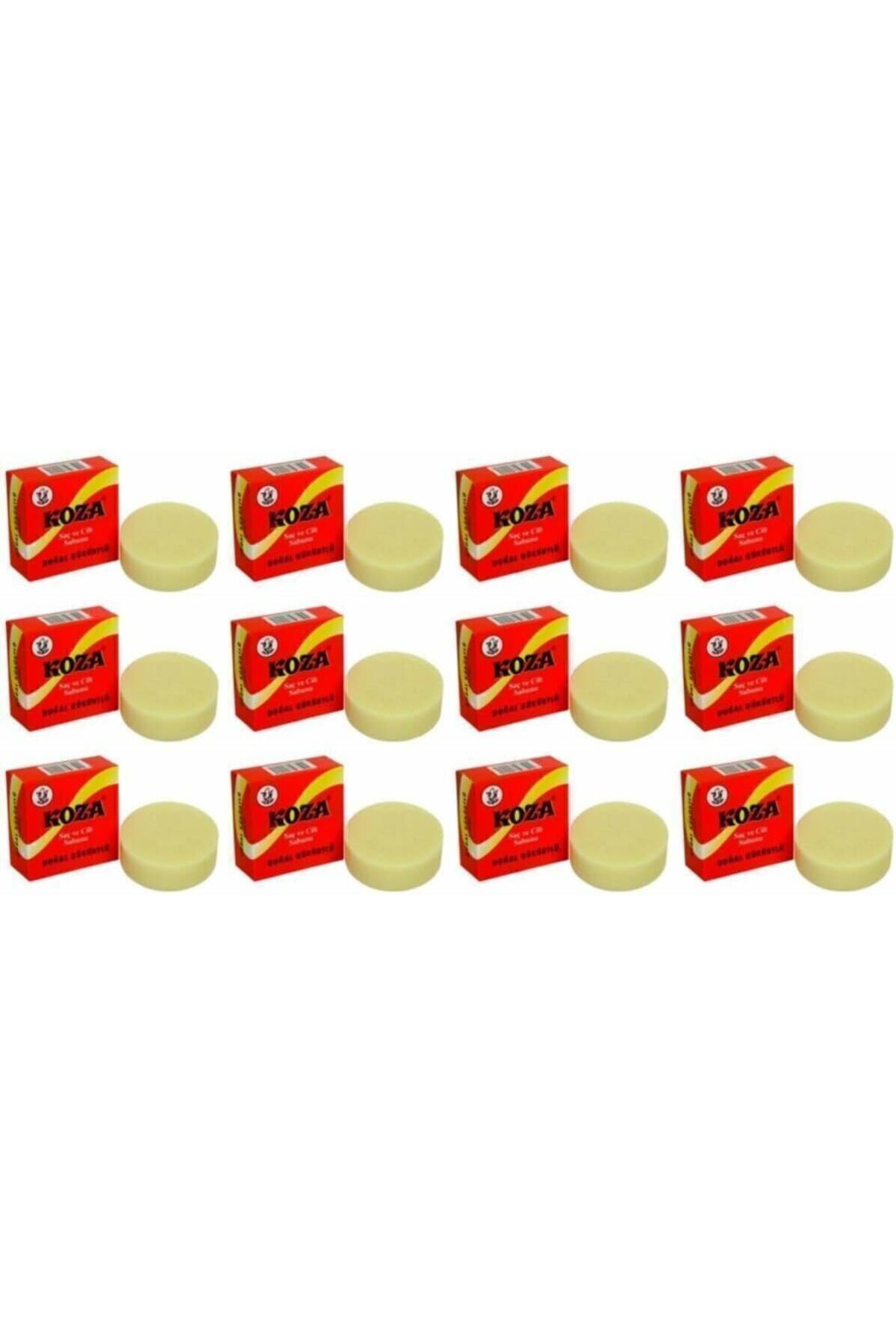 Koza Doğal Kükürtlü ve Katranlı Sabun 12 Adet