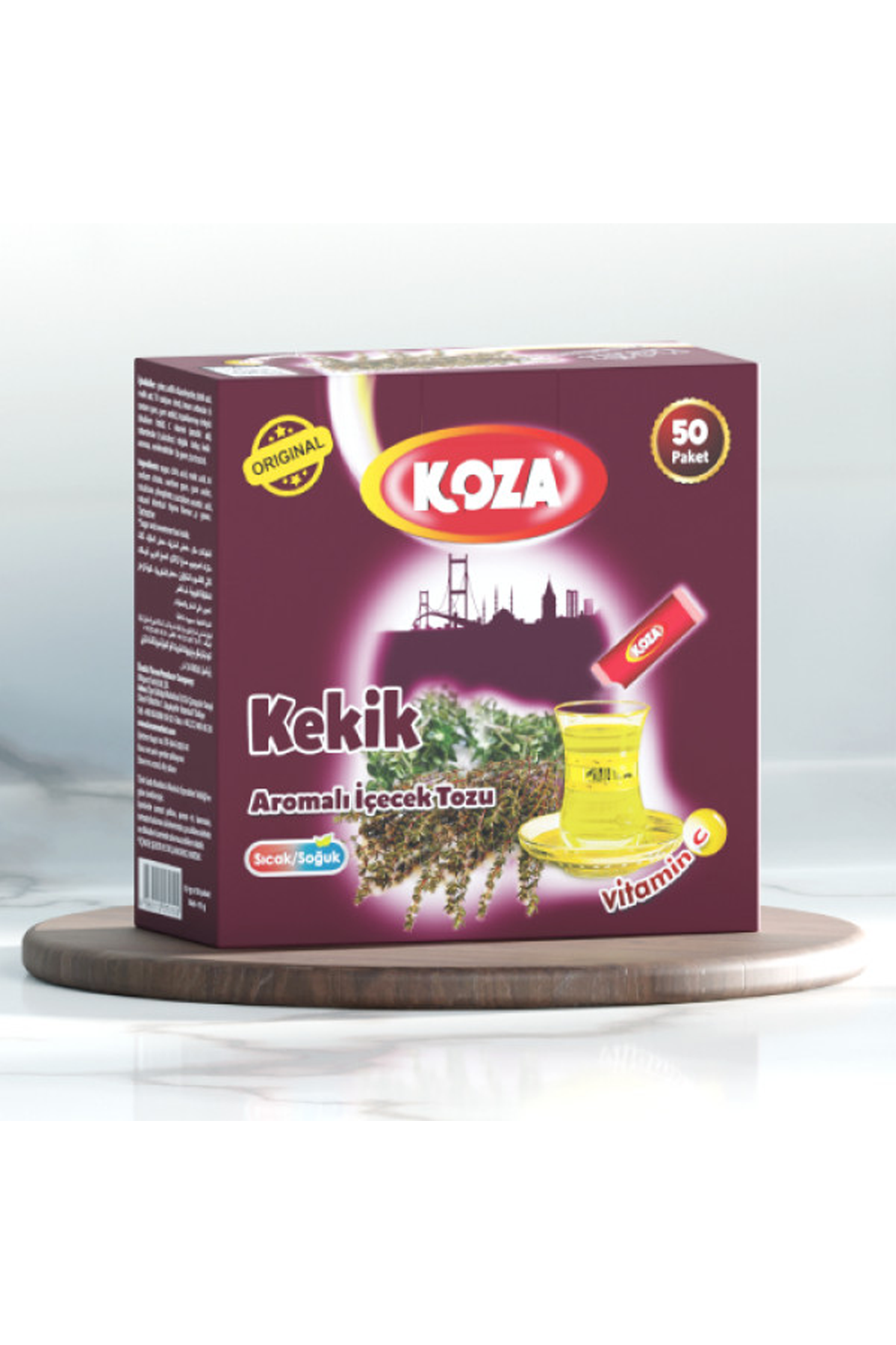 Just Cheap Store Koza Tek İçimlik Kekik Aromali Toz İçecek 50'Li