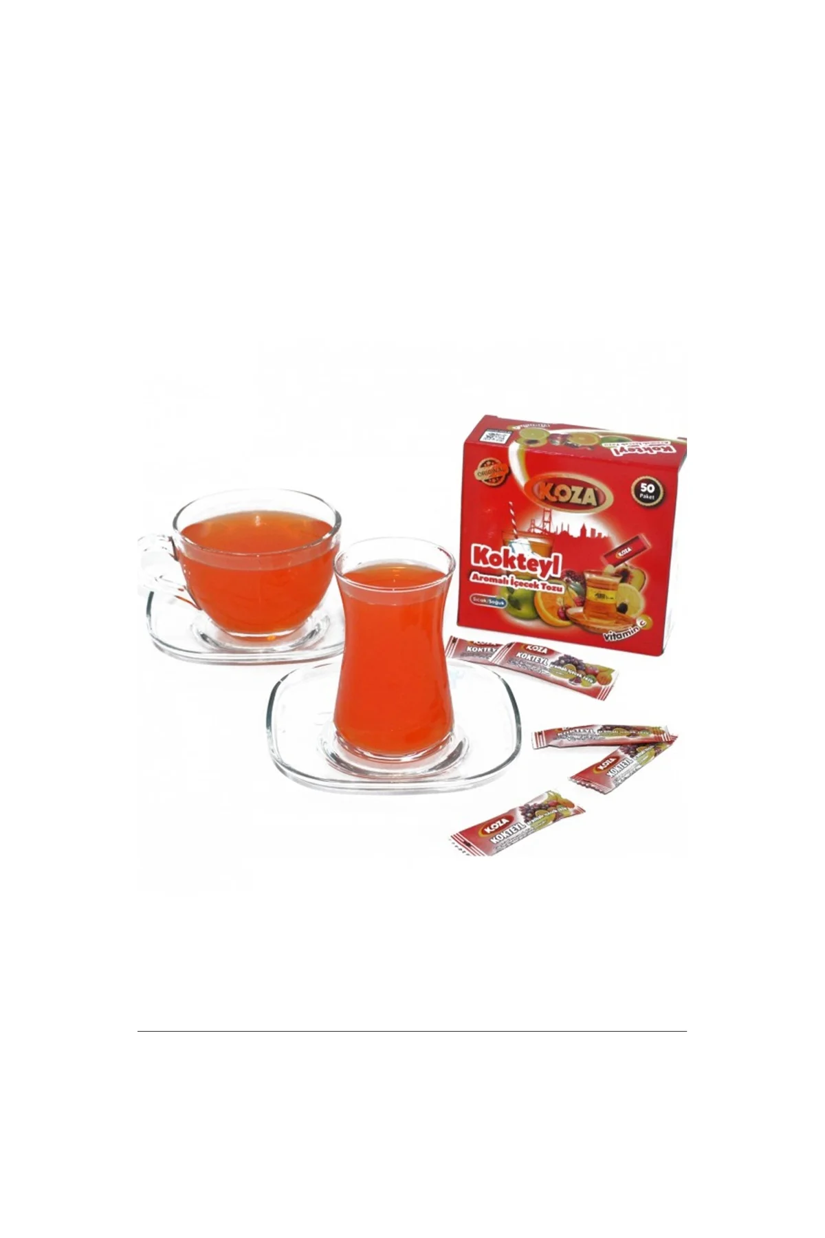 Koza Tek İçimlik Kokteyl Aromalı Toz İçecek 50'li