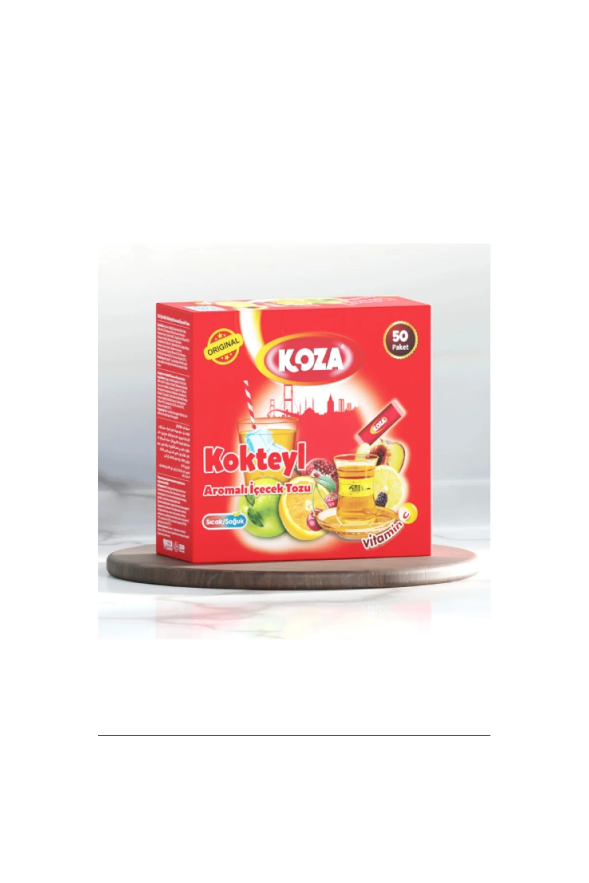Koza Tek İçimlik Kokteyl Aromalı Toz İçecek 50'li