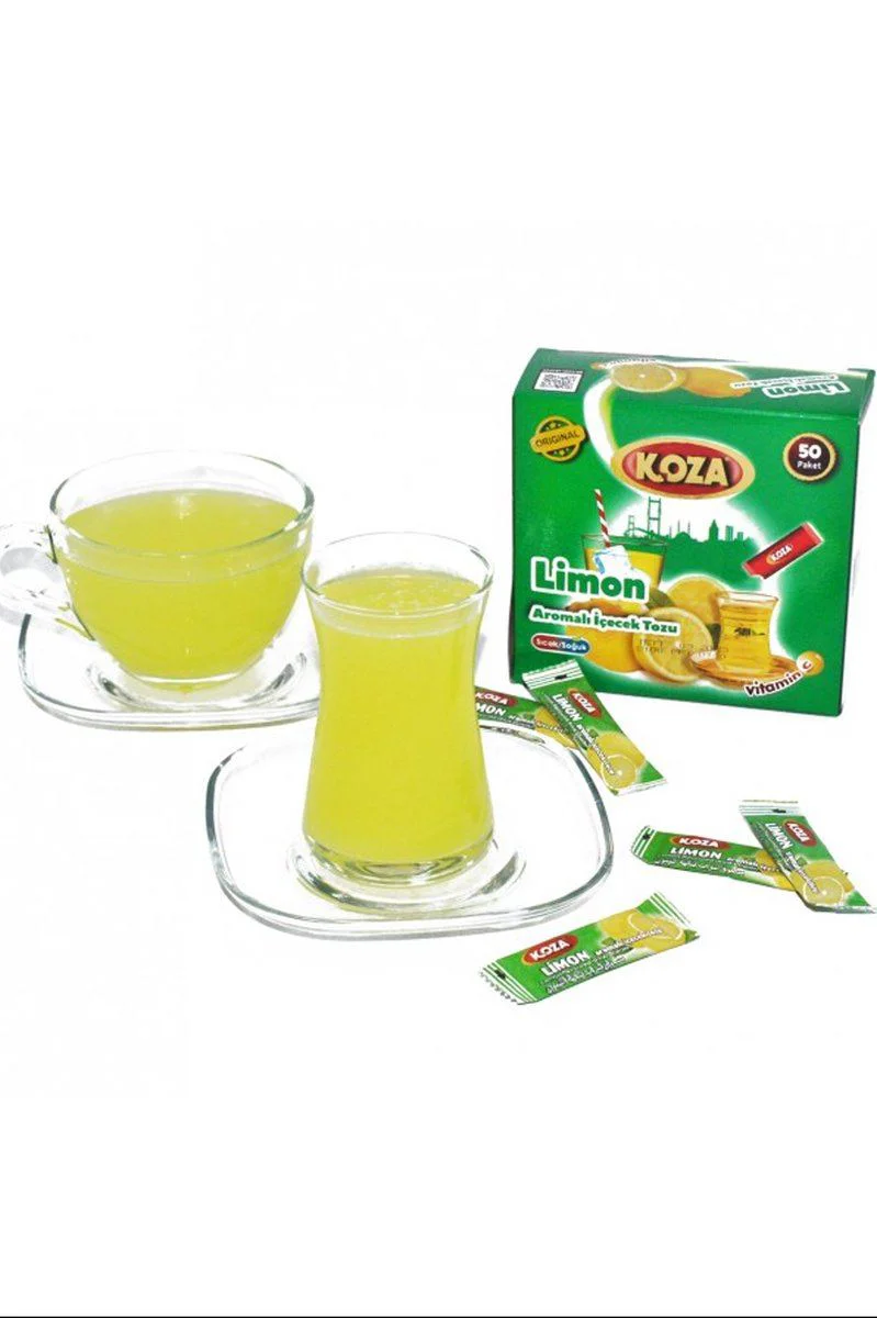 Koza Tek İçimlik Limon Aromalı Toz İçecek 50'li - ISO 22000 & Helal Sertifikalı Fiyatı, Yorumları ve Özellikleri