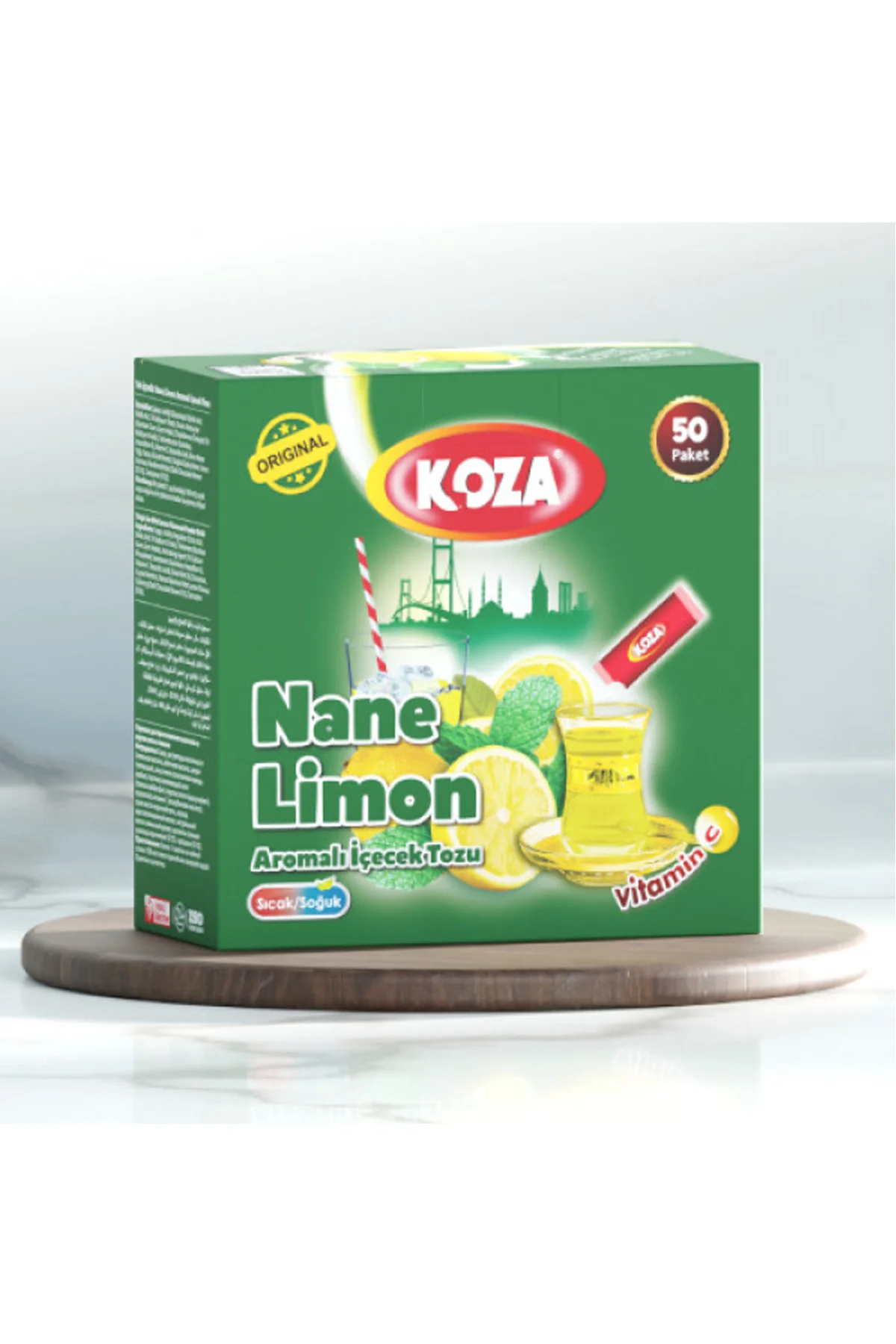 Koza Tek İçimlik Limon Aromalı Toz İçecek 50'li