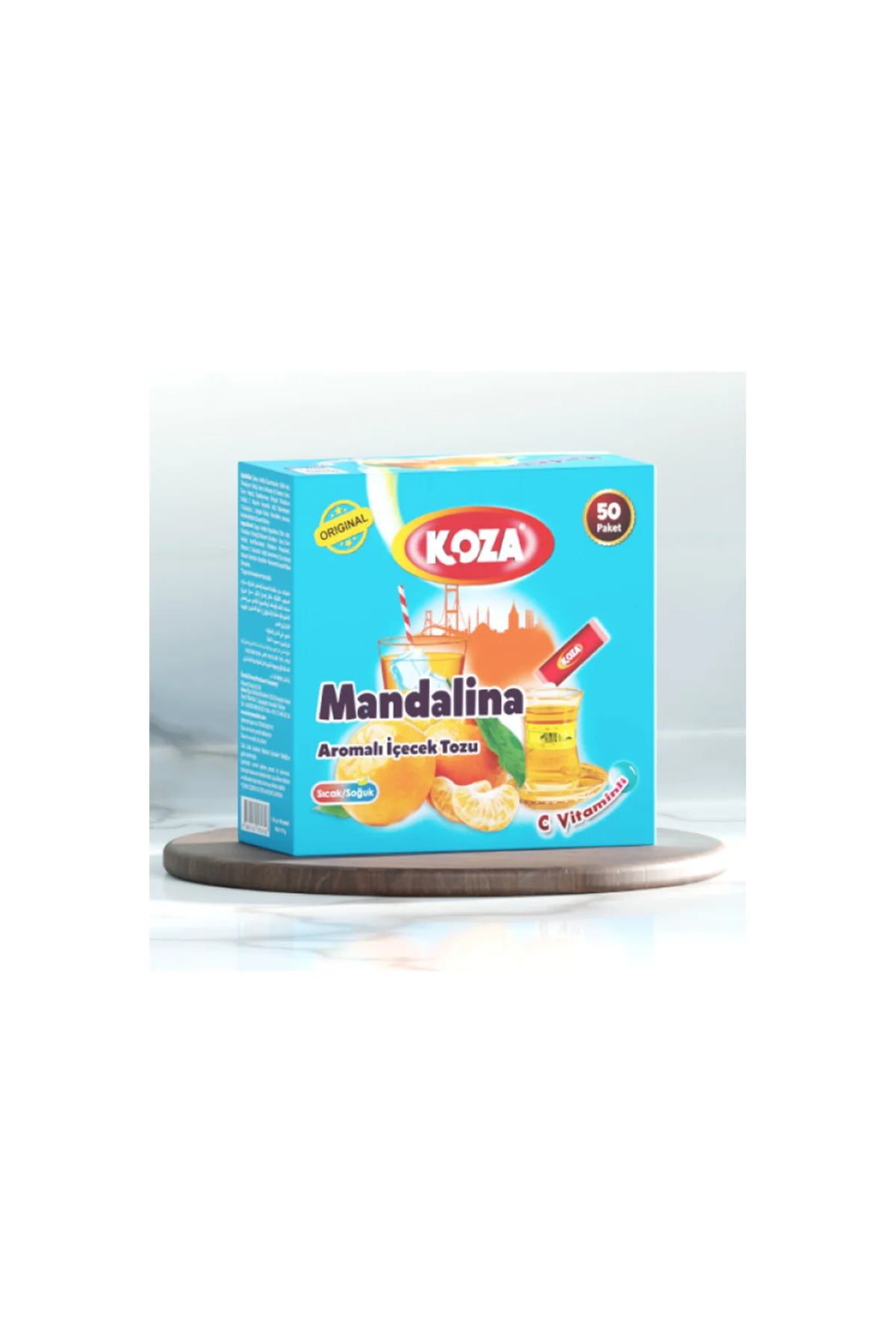 Koza Tek İçimlik Mandalina Aromalı Toz İçecek 50'li