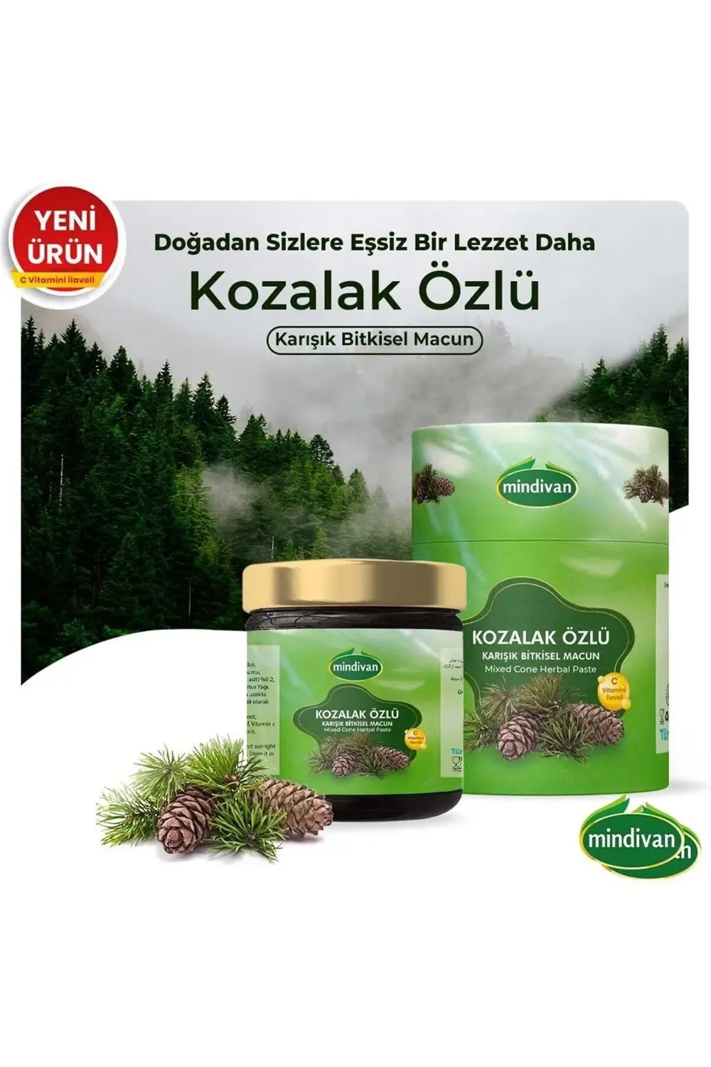 Kozalak Macunu Kozalak Özlü Karışık Bitkisel Macun 240 g