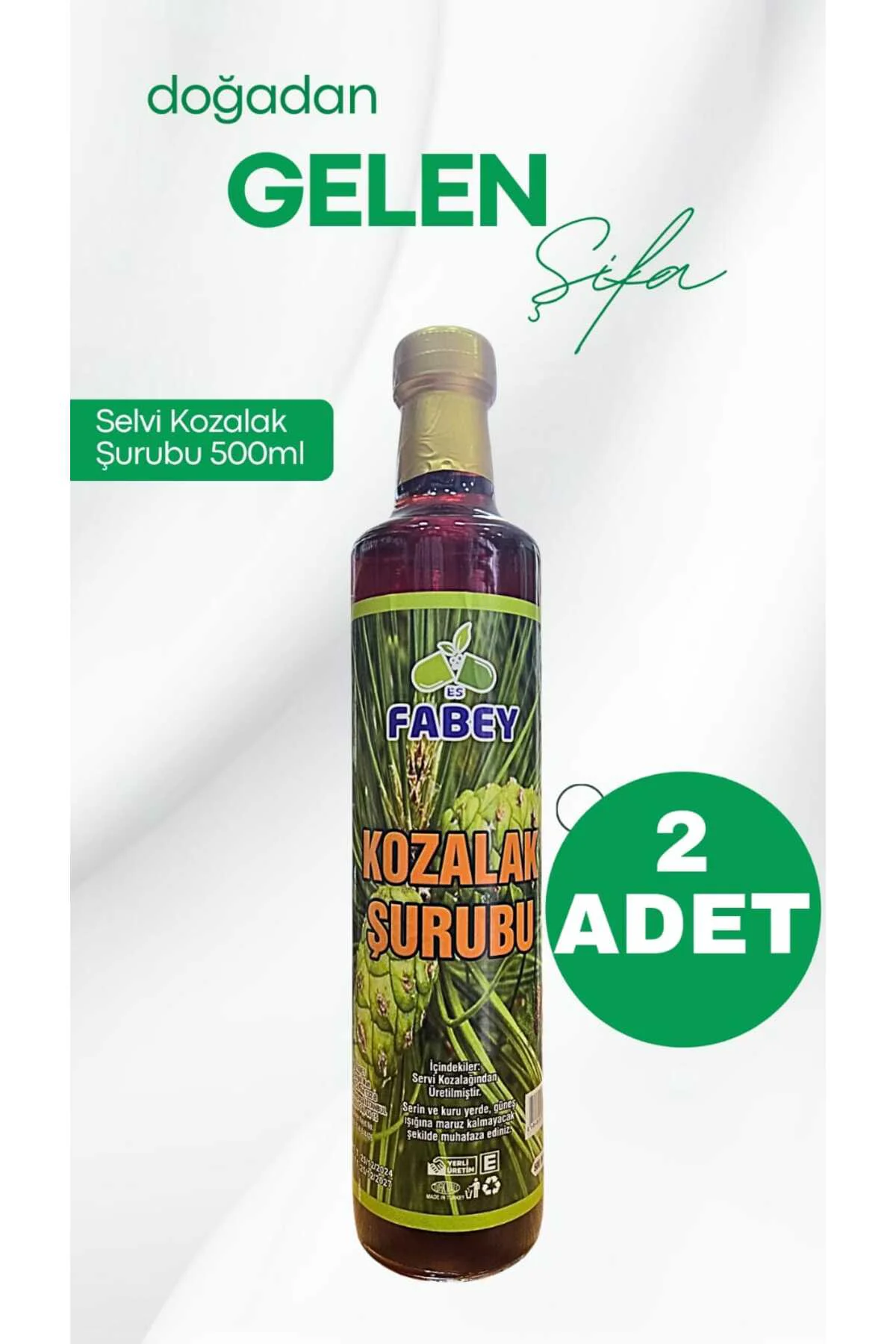 Kozalak Şurubu 500ml x 2 Adet