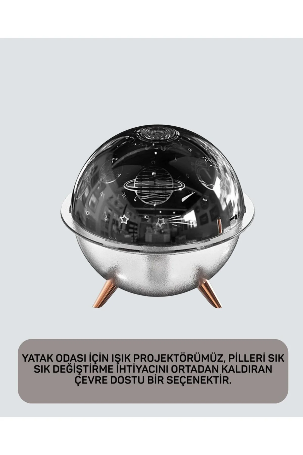 Kozmik Işık Efektli Projeksiyonlu Nemlendirici Gece Işığı - ayr4547-7373