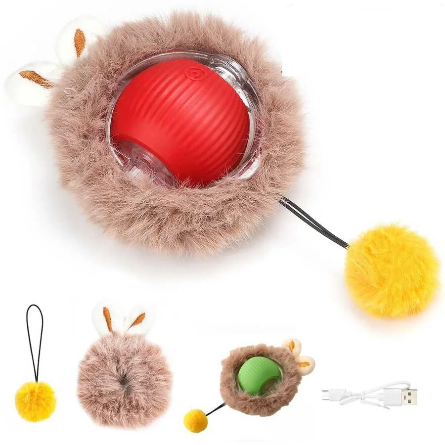 KP Şarjlı Hareketli Peluş Kedi Oyuncağı Kuyruklu 5 cm – İnteraktif Titreşimli Hareketli Top KP Şarjlı Hareketli Peluş Kedi Oyuncağı Kuyruklu 5 cm – İnteraktif Titreşimli Hareketli Top