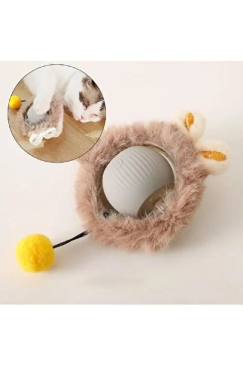 KP Şarjlı Hareketli Peluş Kedi Oyuncağı Kuyruklu 5 cm – İnteraktif Titreşimli Hareketli Top KP Şarjlı Hareketli Peluş Kedi Oyuncağı Kuyruklu 5 cm – İnteraktif Titreşimli Hareketli Top