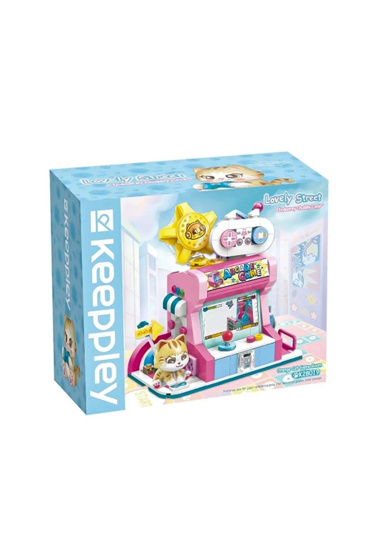 Kp28019 Keeppley Orange Cat Game Room Blok Seti-Vagon Life