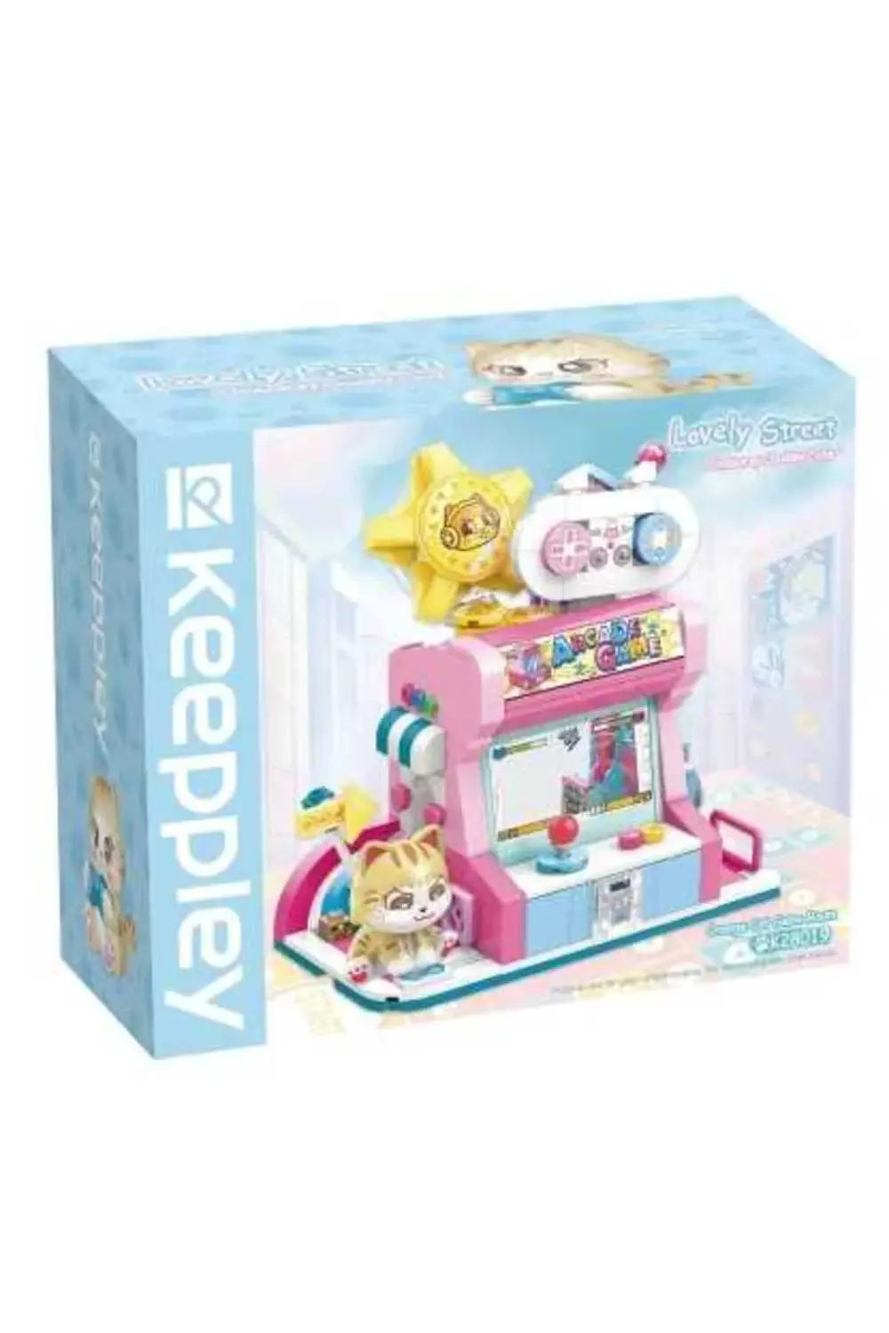 KP28019 Keeppley Orange Cat Game Room Blok Seti -Vagon life