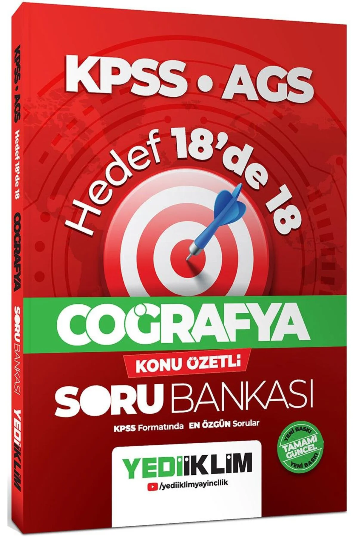 KPSS AGS Coğrafya Hedef 18 de 18 Konu Özetli Soru Bankası