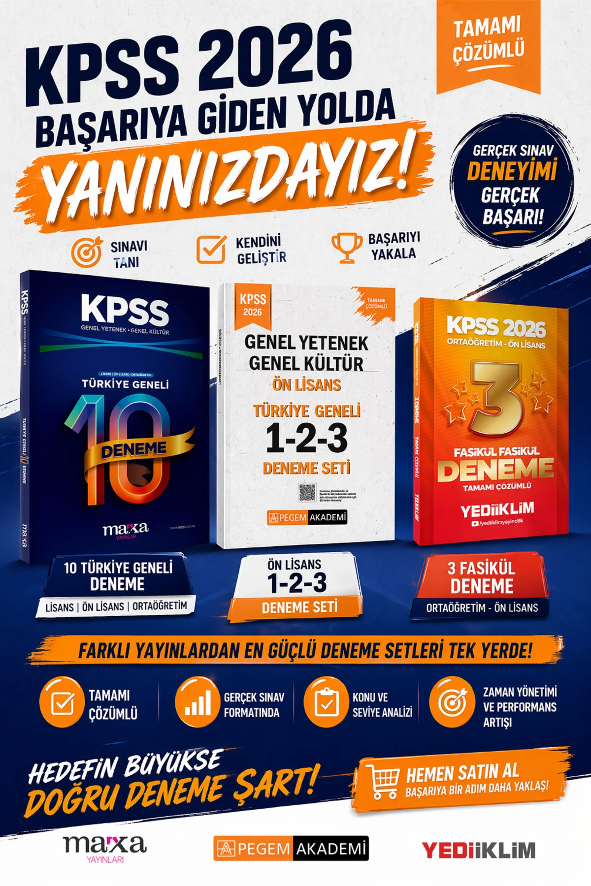 KPSS Genel Yetenek Genel Kültür Türkiye Geneli 10 Deneme Karma Ya
