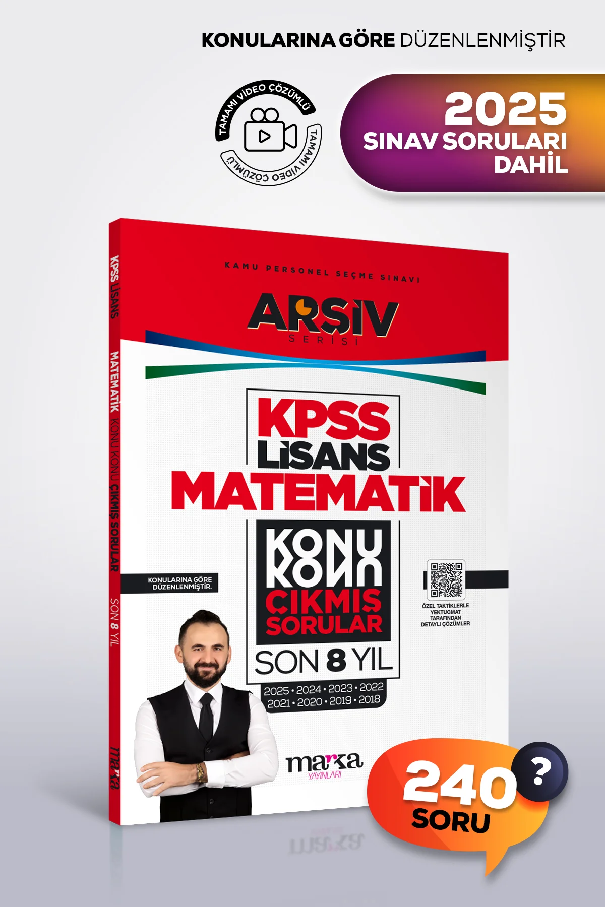 KPSS LİSANS MATEMATİK SON 8 YIL Konu Konu Çıkmış Sorular | Tamamı Çözümlü