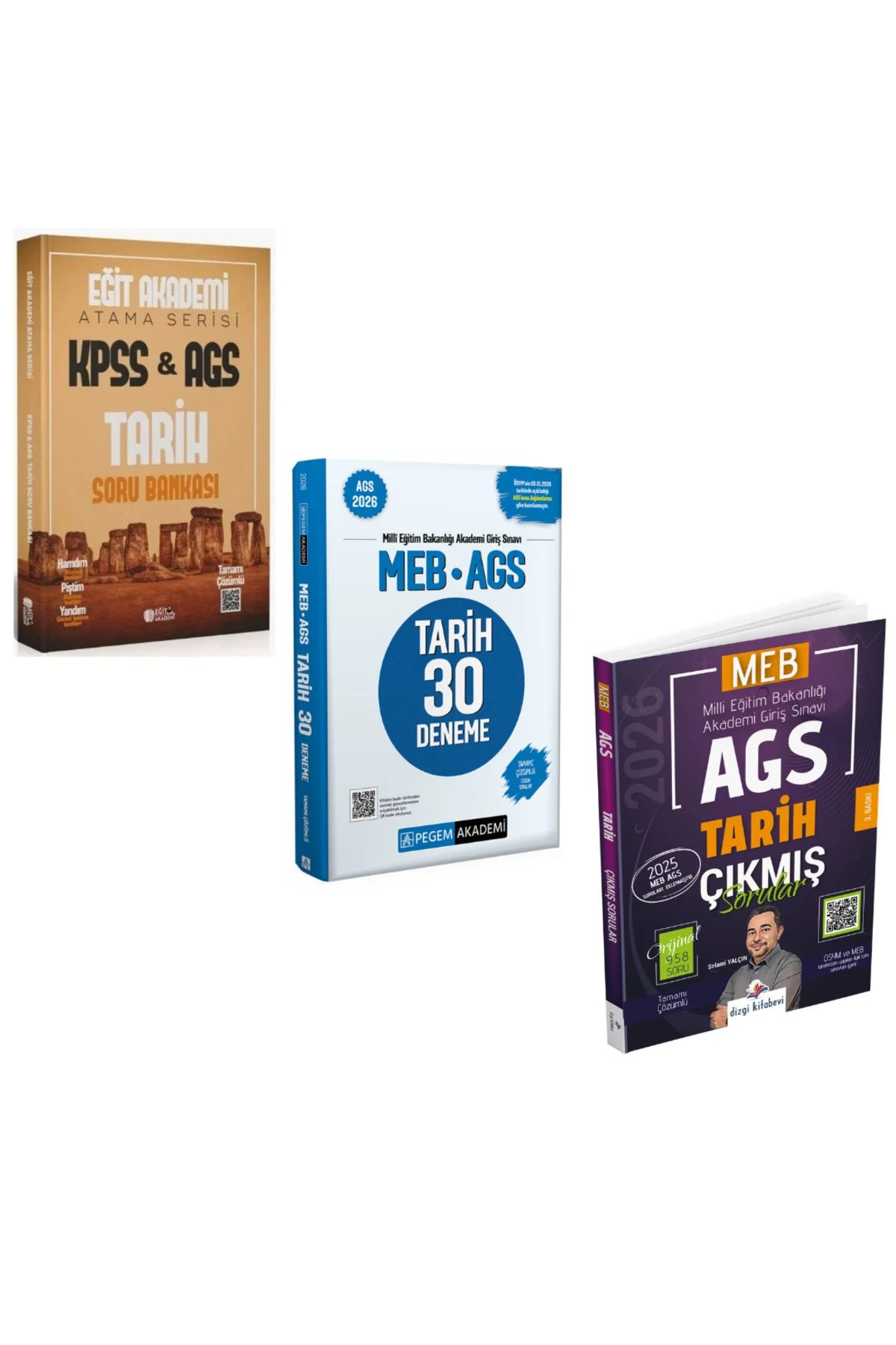 KPSS MEB-AGS Tarih Atama Serisi Soru Bankası & AGS Tarih Deneme &
