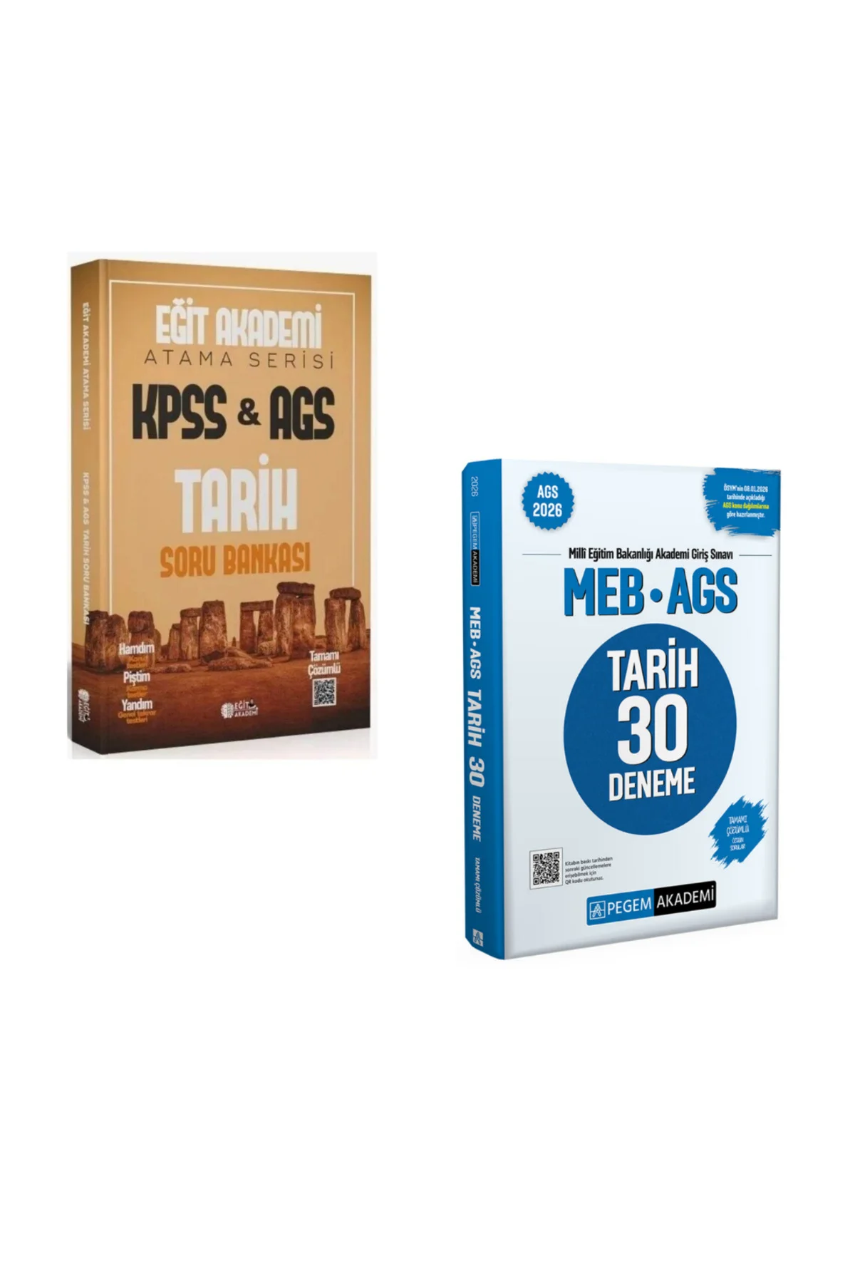 KPSS MEB-AGS Tarih Atama Serisi Soru Bankası & AGS Tarih Deneme S