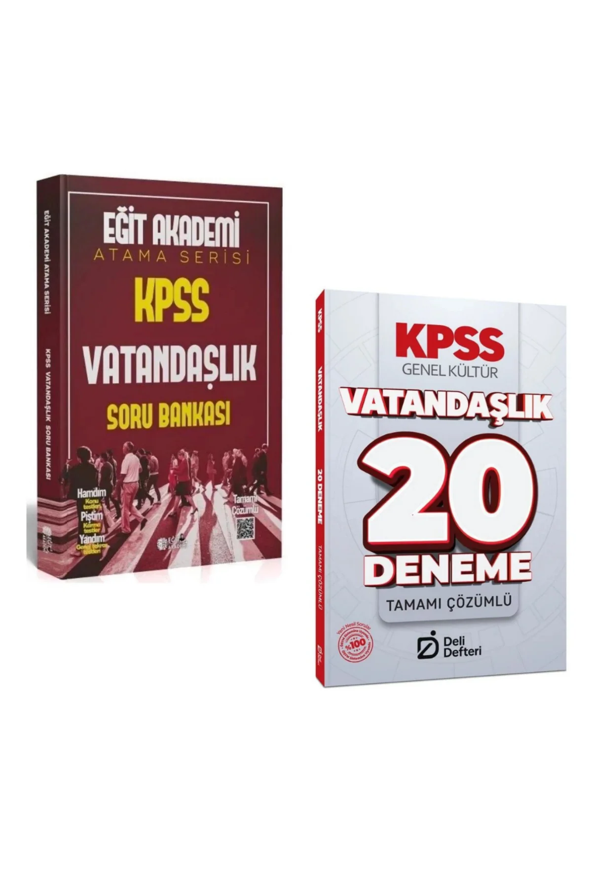 KPSS Vatandaşlık Atama Serisi Soru Bankası & KPSS Vatandaşlık 20 Deneme Çözümlü Deli De