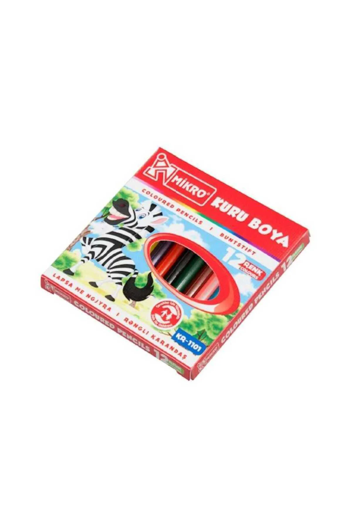 Kr-1101 12li Yarım Boy Kuru Boya Kalemi