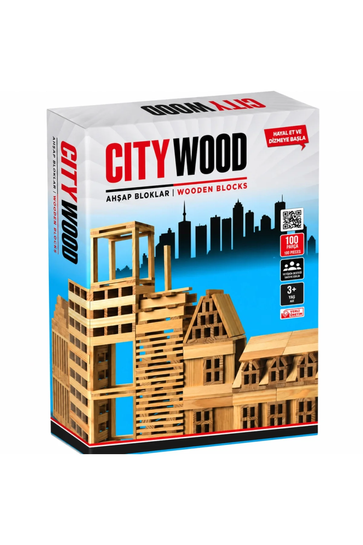 KR101 Woodoy City Wood Ahşap Bloklar - Görsel 6