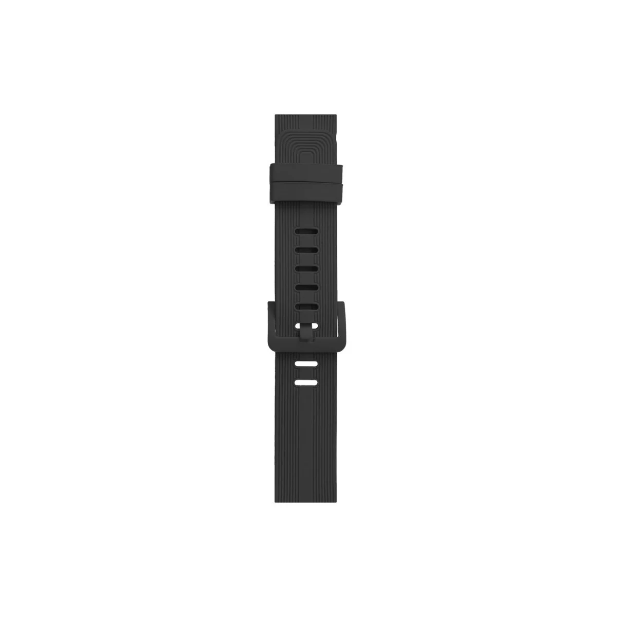 KR408 38mm Çizgili Silikon Kordon - Koyu Gri | Rahat & Dayanıklı