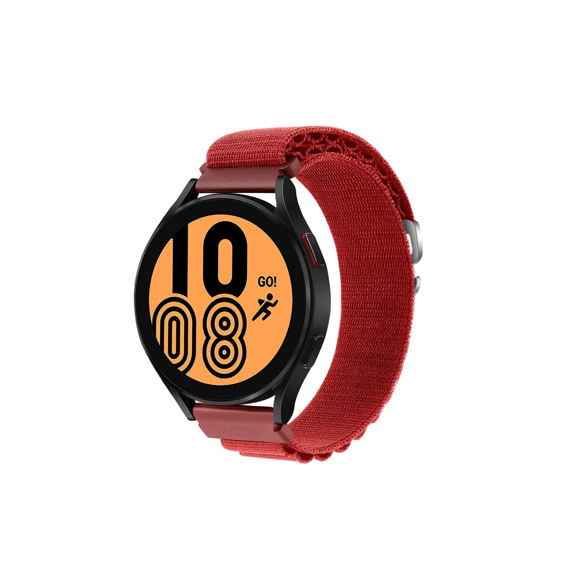 KR410 Kumaş Kordon - Kırmızı, 20mm Saat Kordonu