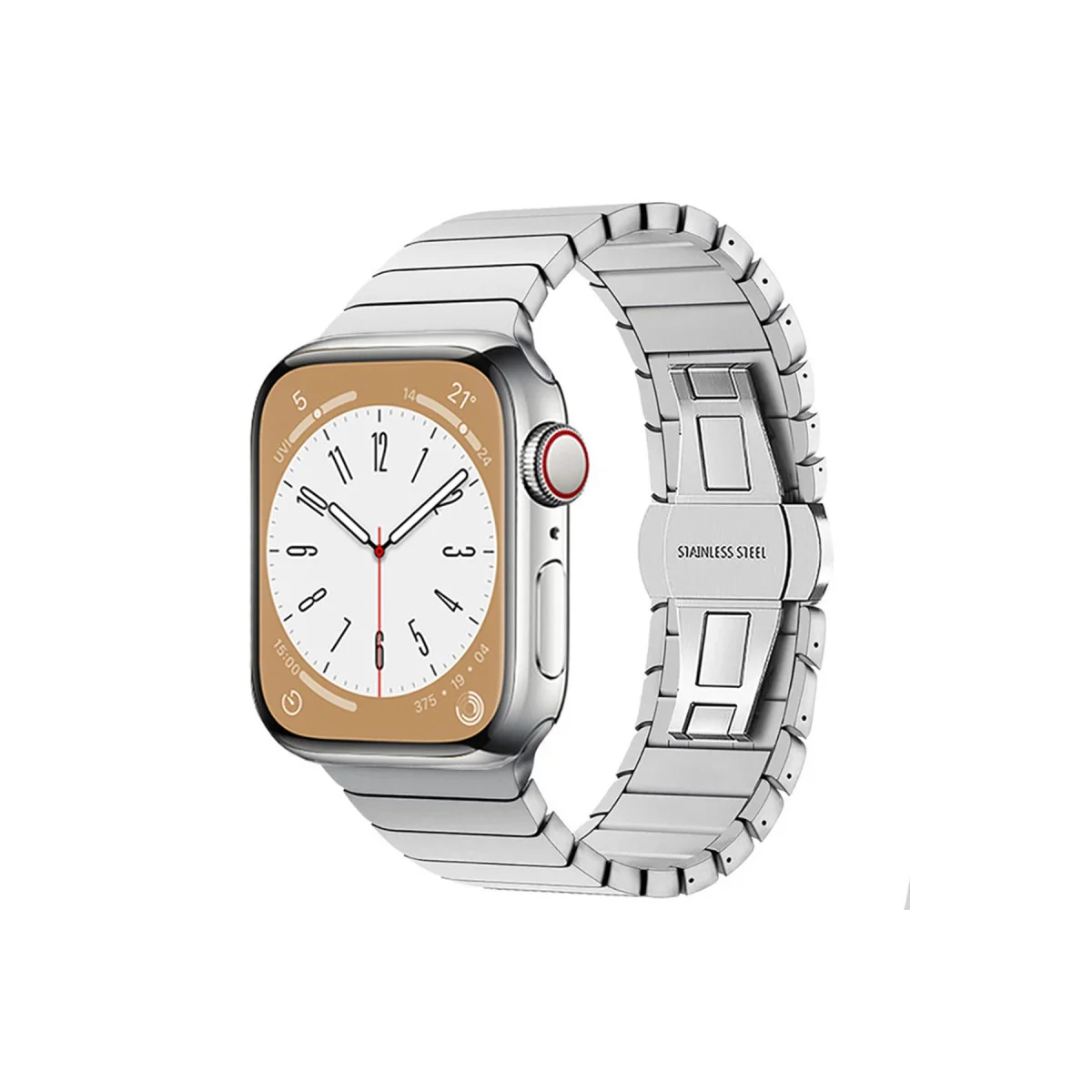 KR413 Fine Steel Kordon 38mm Gümüş - Zarif ve Dayanıklı Kol Takımı
