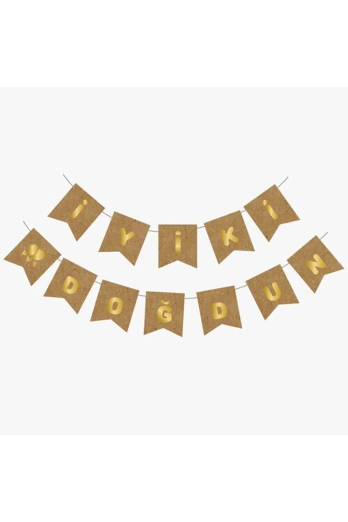 Kraft Gold Yaldızlı Banner