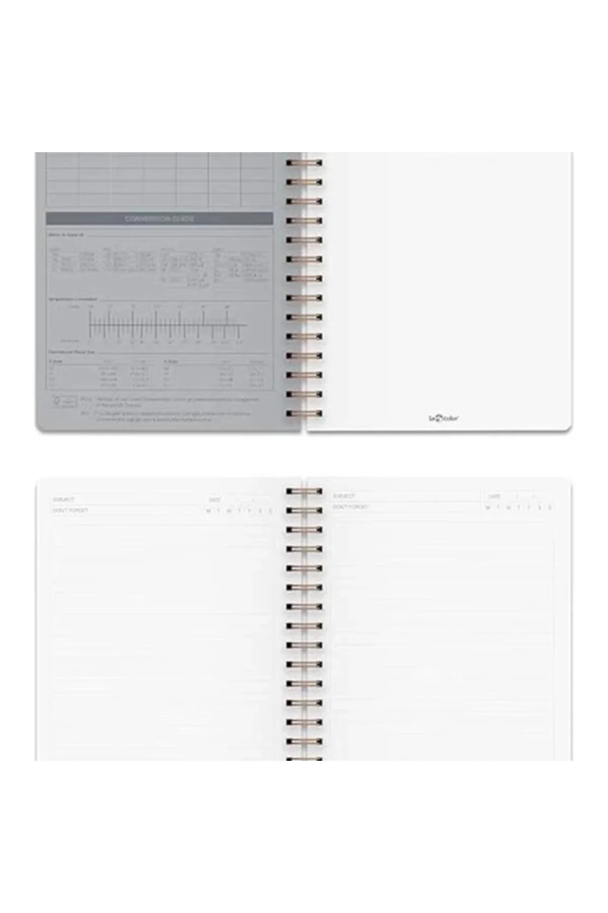 Kraft Ofis Defter Spiralli Çizgili Gri