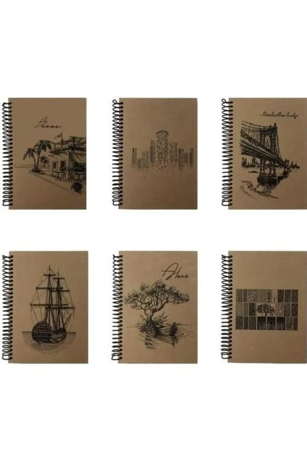 Kraft Spiralli Defter 80 Yaprak Çizgili 14 x 21 cm (A5)