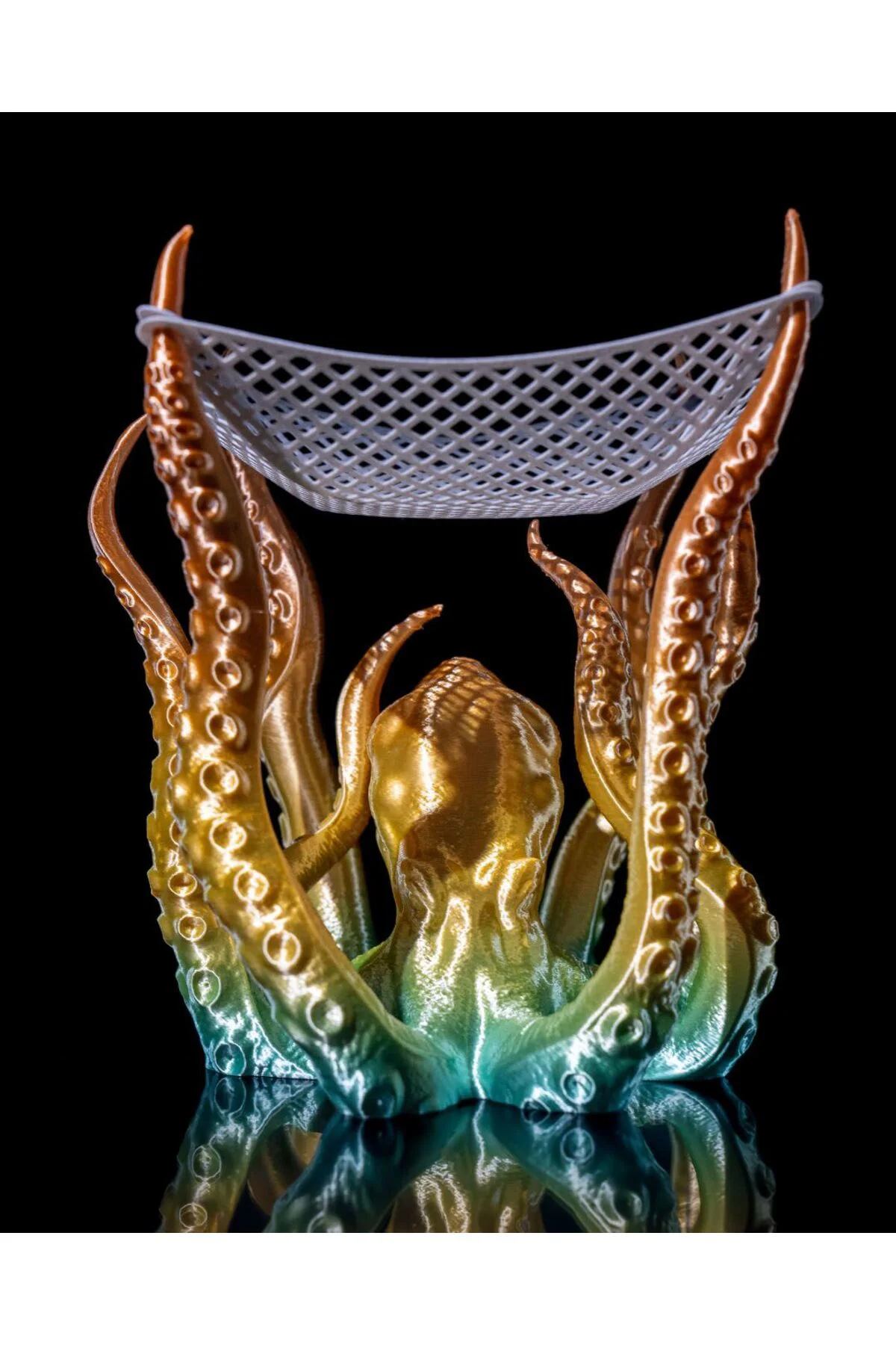 Kraken Fileli Meyve Kasesi Ahtapot Kolları Fileli Meyvelik Büyük Boy 20CM Kraken Fileli Meyve Kasesi Ahtapot Kolları Fileli Meyvelik Büyük Boy 20CM