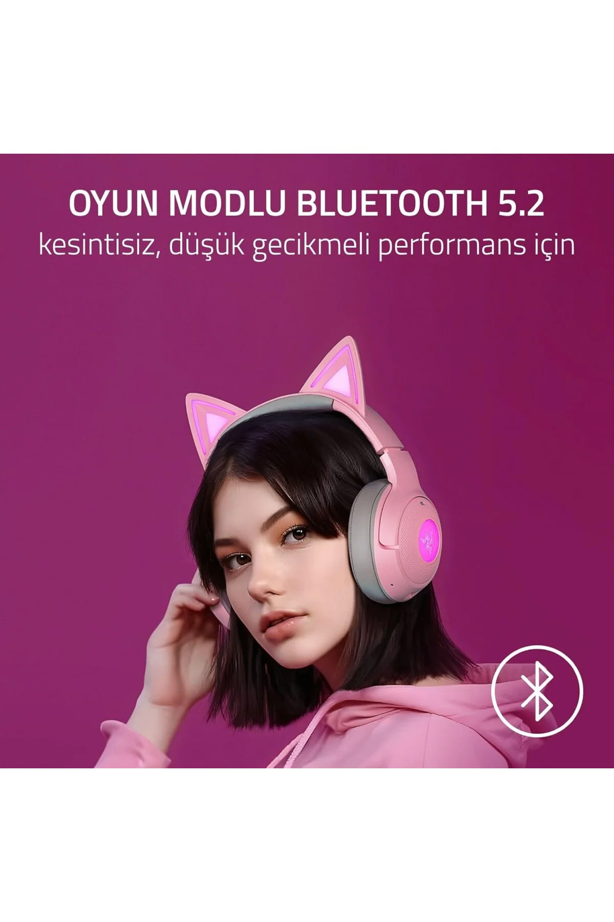 Kraken Kitty V2 BT - Kitty Kulaklı Kablosuz Bluetooth RGB Kulaklı Kraken Kitty V2 BT - Kitty Kulaklı Kablosuz Bluetooth RGB Kulaklı
