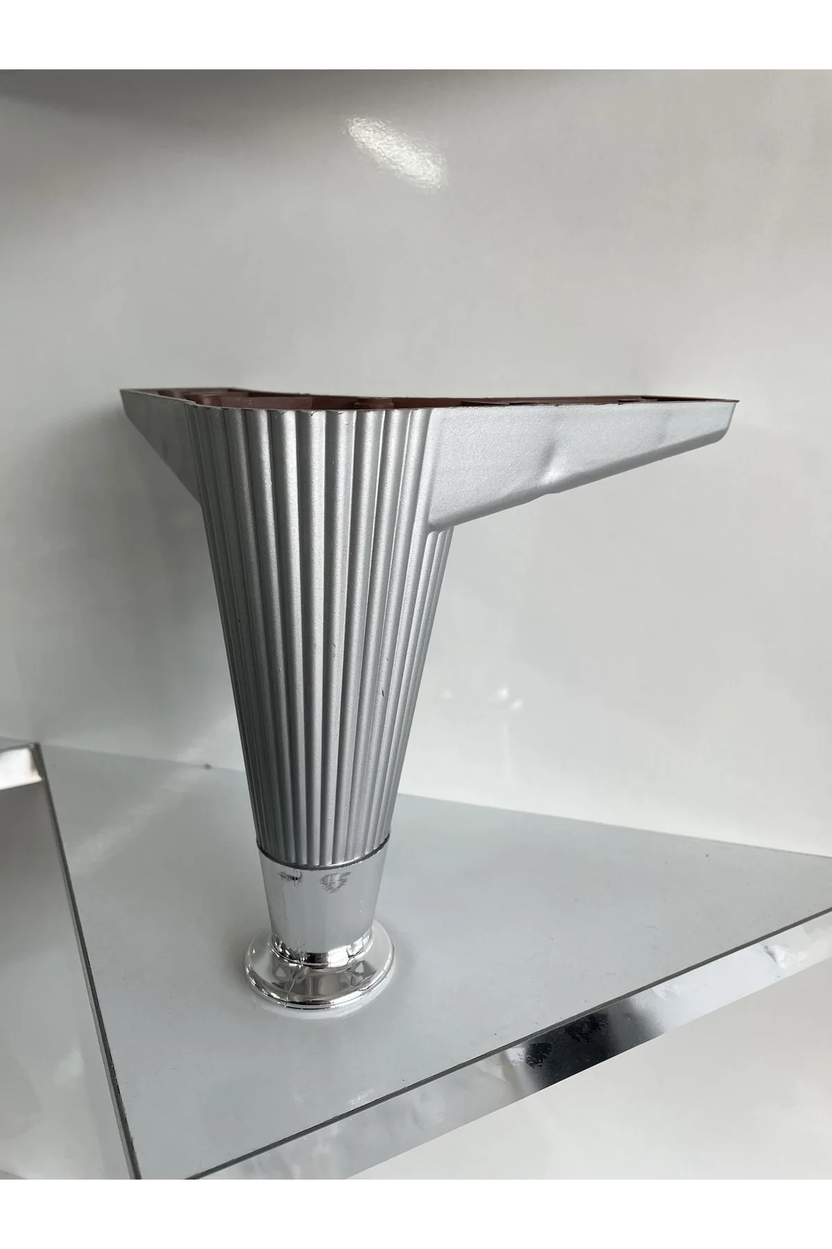 Kral Çizgili 15 Cm Krom / Mobilya Ayağı- Dolap, Koltuk , Tv Ünite