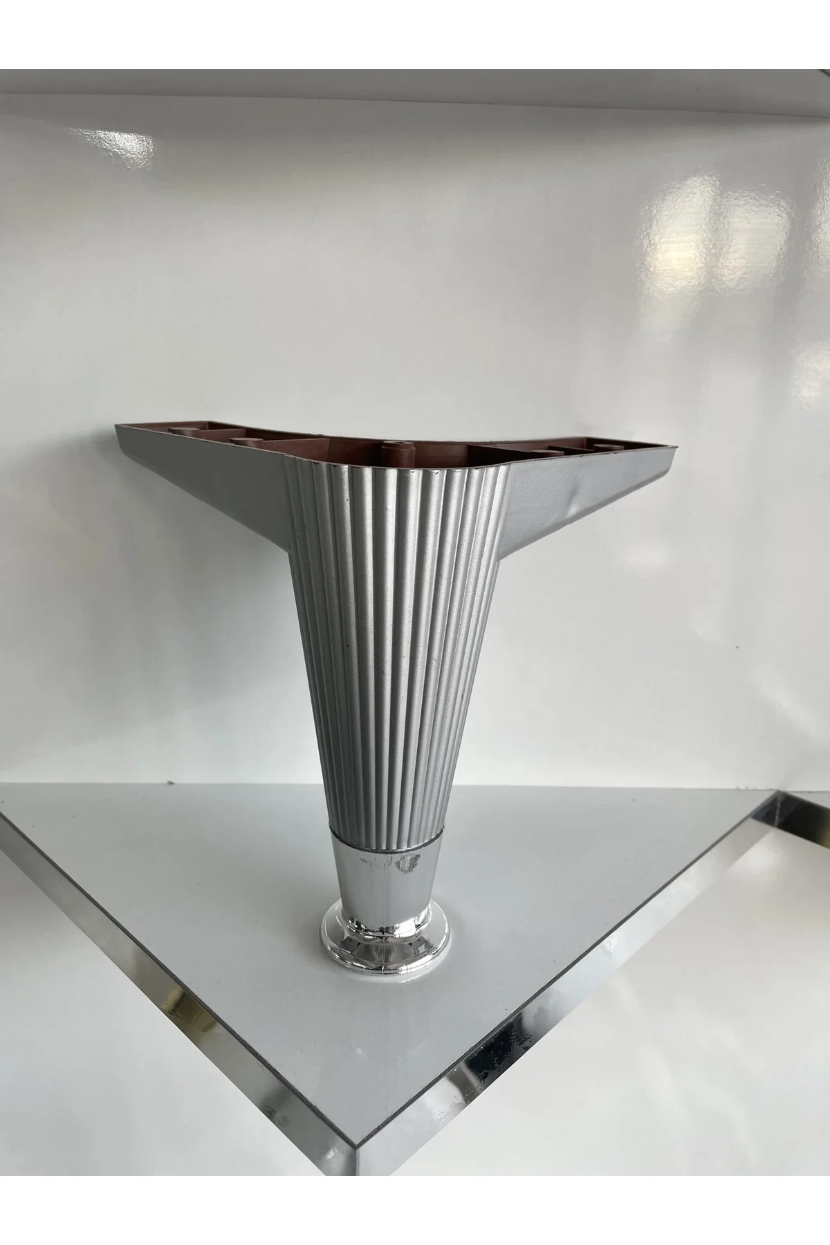 Kral Çizgili 15 Cm Krom / Mobilya Ayağı- Dolap, Koltuk , Tv Ünite