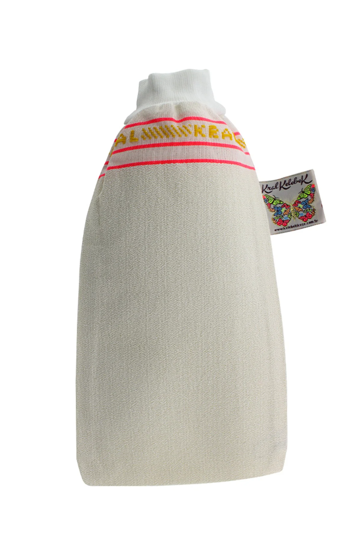 Kral Kelebek Kese Lastikli Banyo Hamam Kesesi