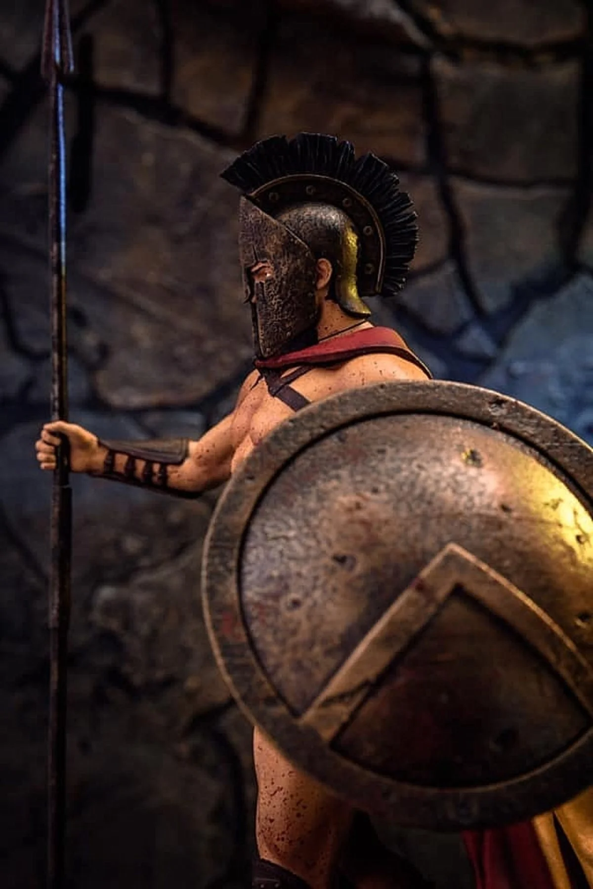 Kral Leonidas 300 Spartalı Boyalı Figür 20 Cm (büyük Boy)