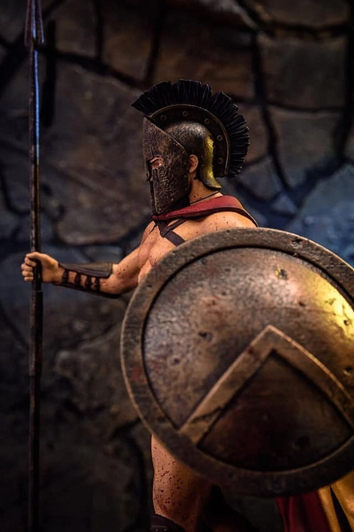 Kral Leonidas 300 Spartalı Boyalı Figür 20 Cm (büyük Boy)