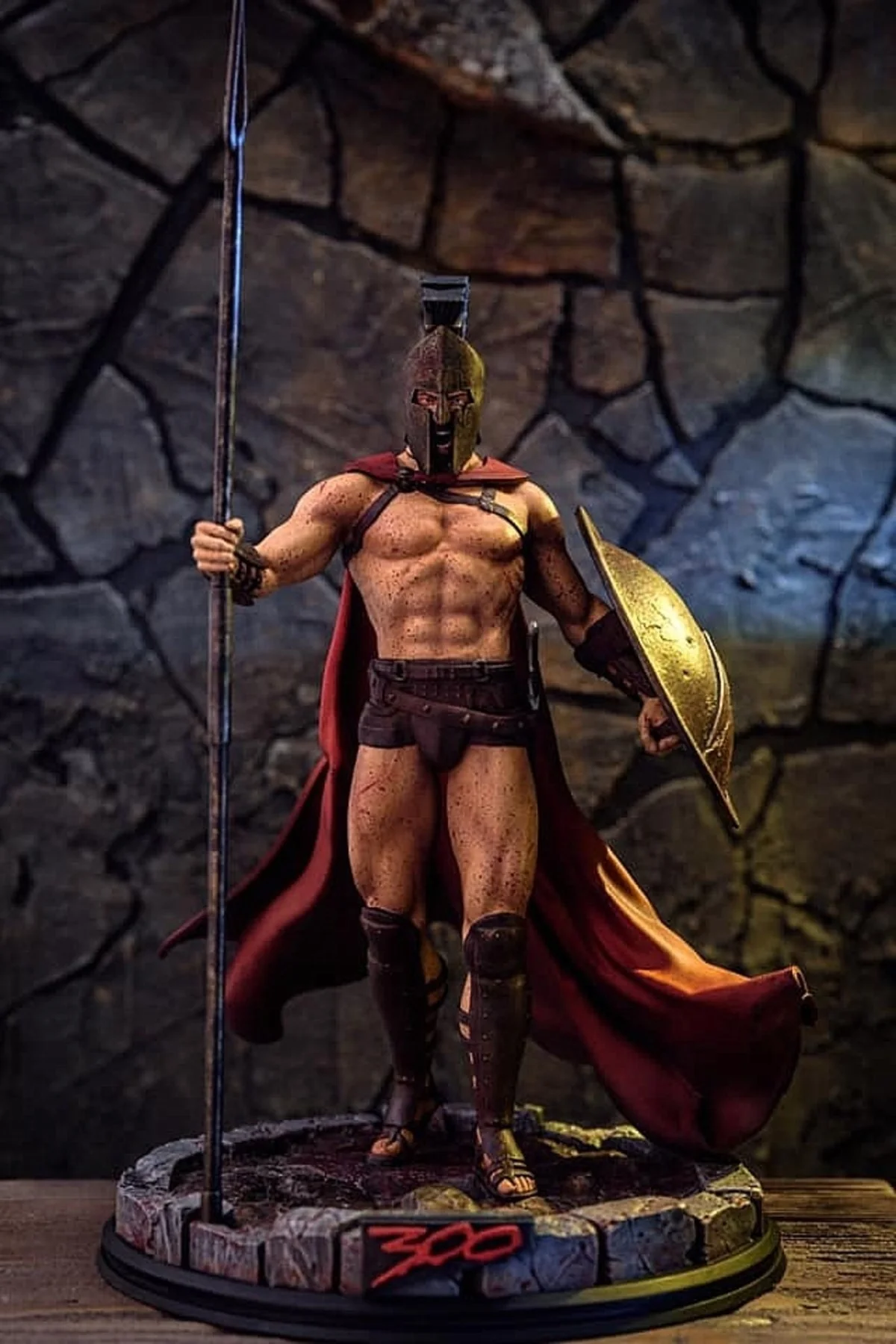 Kral Leonidas 300 Spartalı Boyalı Figür 20 Cm (büyük Boy)