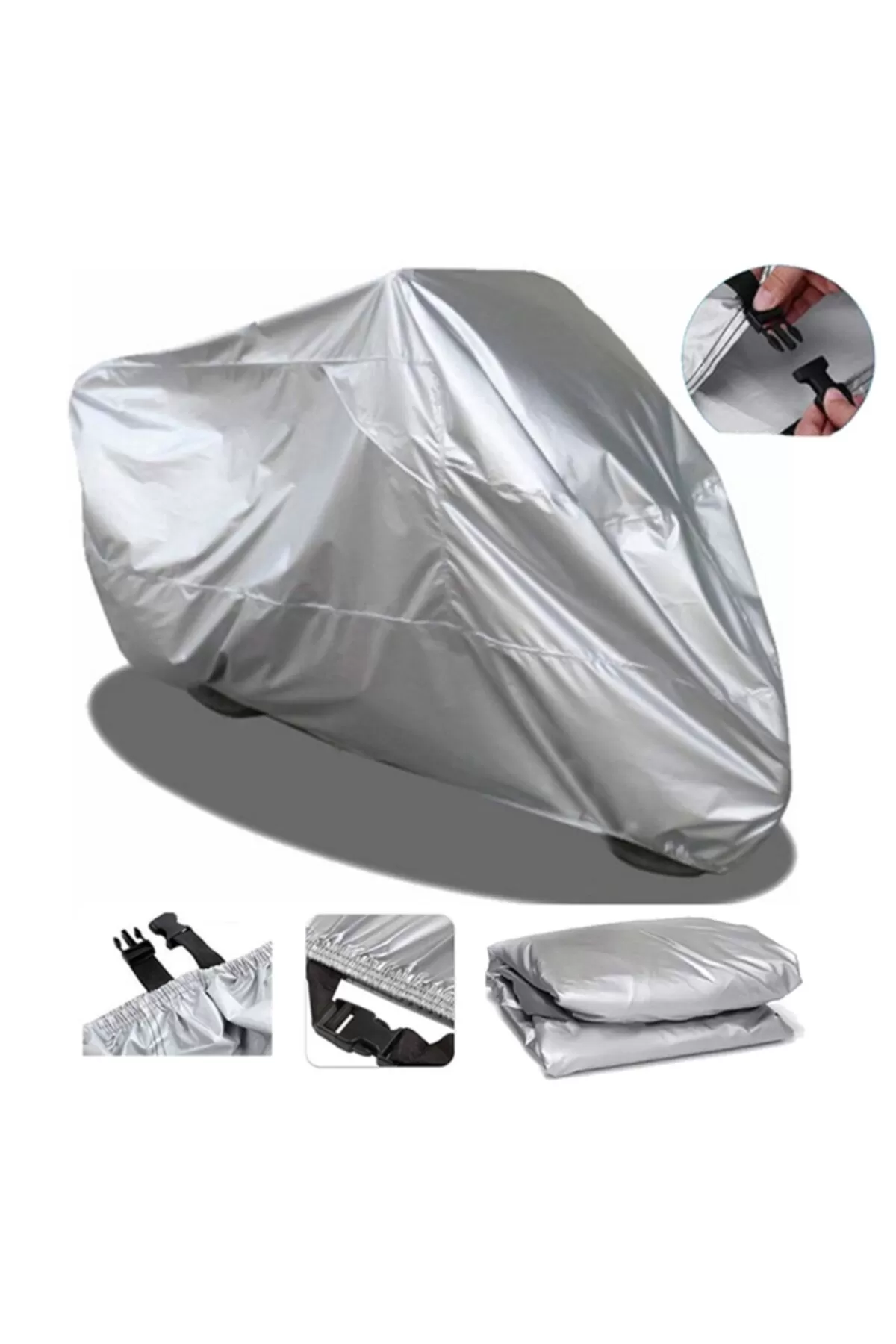 Kral Motor Kr-40 Grande 5 7000 Gri Su Geçirmez Miflonlu Motosikle