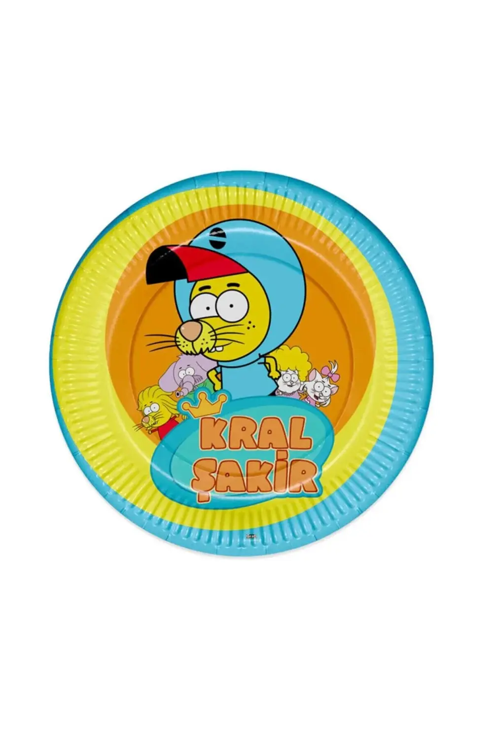 Kral Şakir Action Karton Tabak 23cm 8li