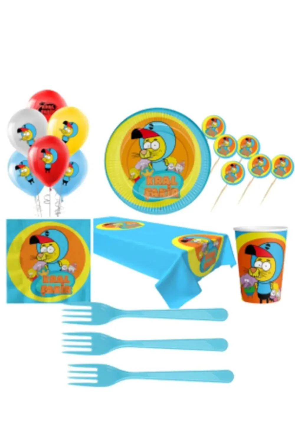 Kral Şakir Parti Seti 16 Kişilik