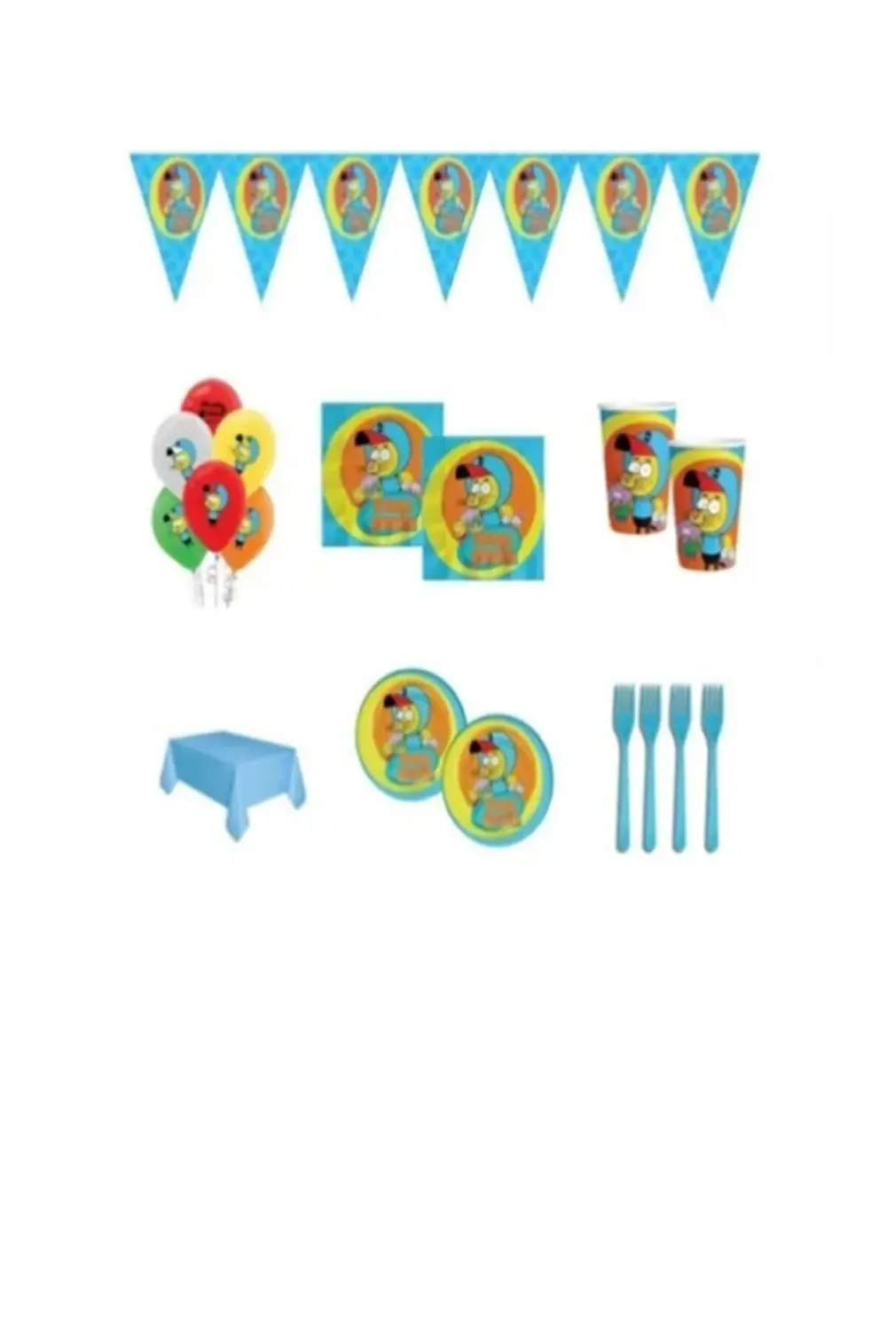 Kral Şakir Temalı Doğum Günü Parti Malzemeleri Süsleri Seti 32 Ki