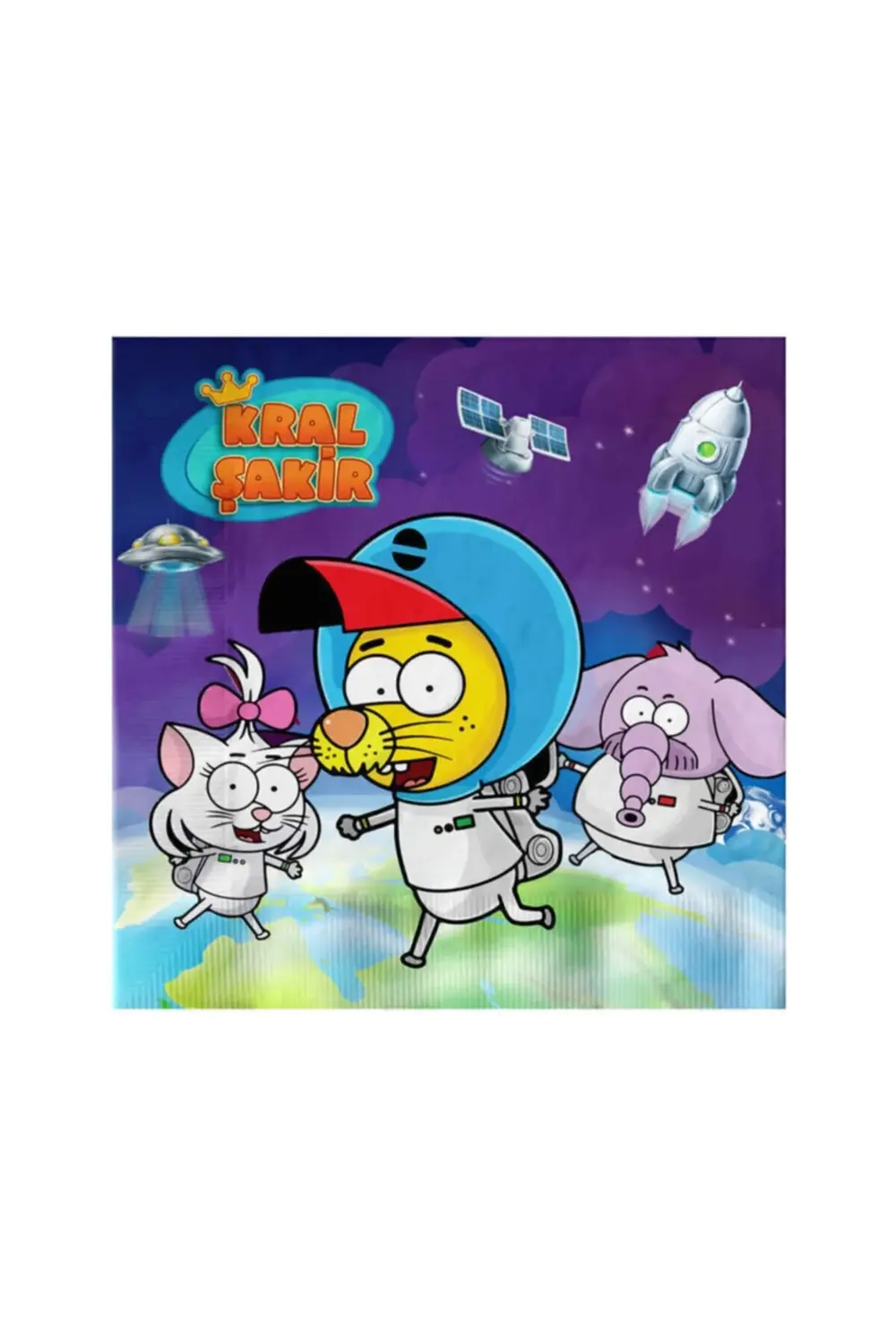 Kral Şakir Uzayda Temalı Full Konsept Parti Seti 16 Kişilik 116 P