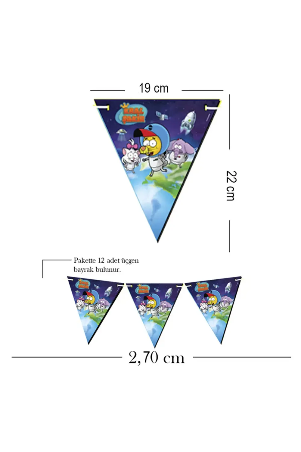 Kral Şakir Uzayda Üçgen Flama