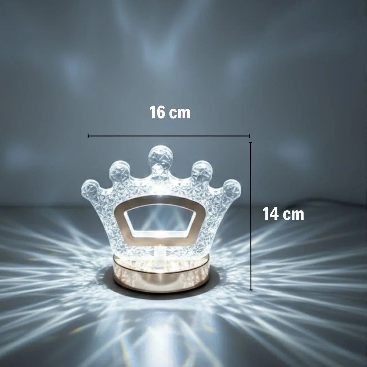 Kral Tacı Model Kristal Led Masa Lambası – Dokunmatik, 3 Renk Işık Modlu, Şarjlı Mini Dekoratif Gece Lambası Bx40 Fiyatı, Yorumları ve Özellikleri