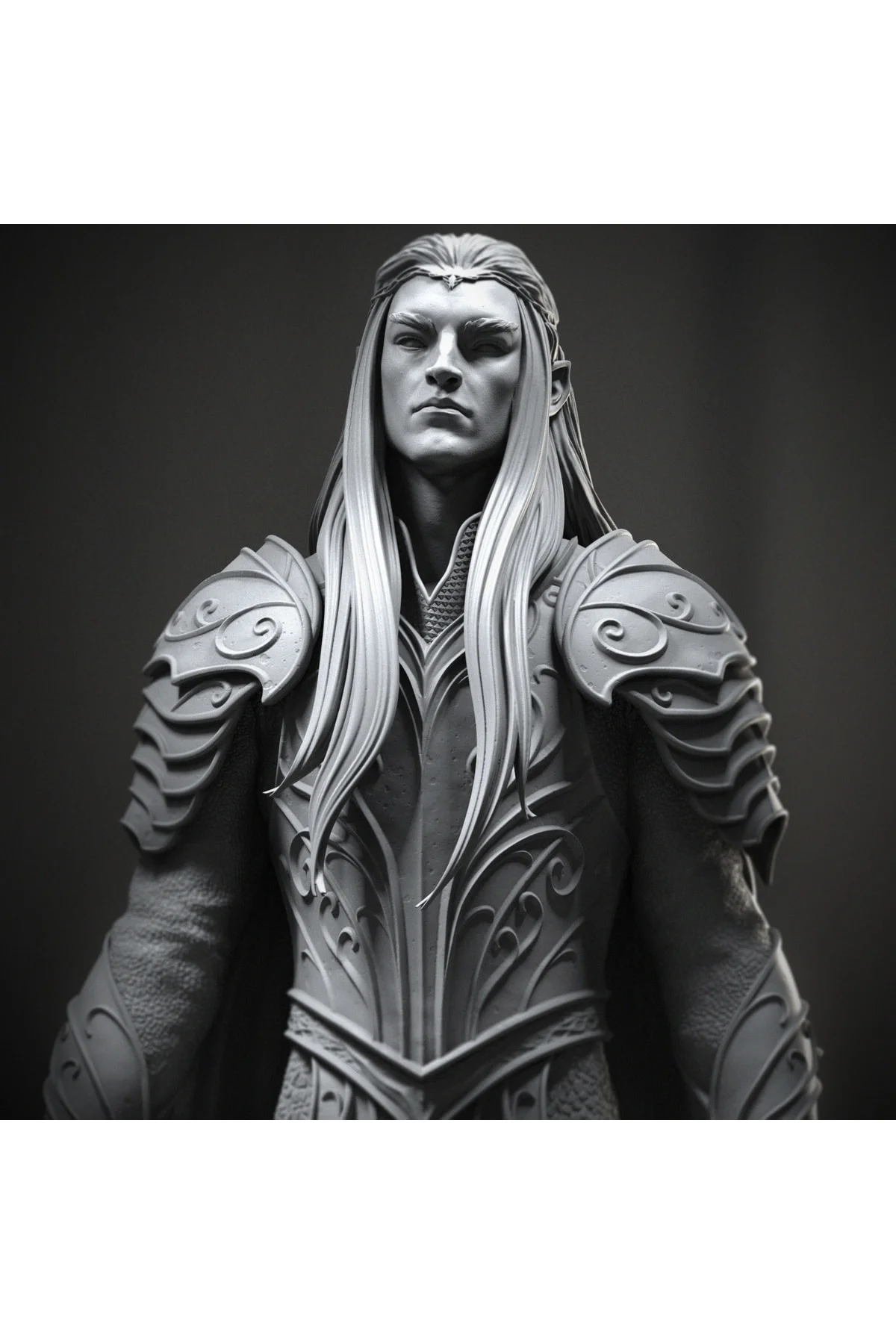 Kral Thranduil Elf Kralı Hobbit Yüzüklerin Efendisi Lotr 25 Cm Gümüş Renk (dev Boy)