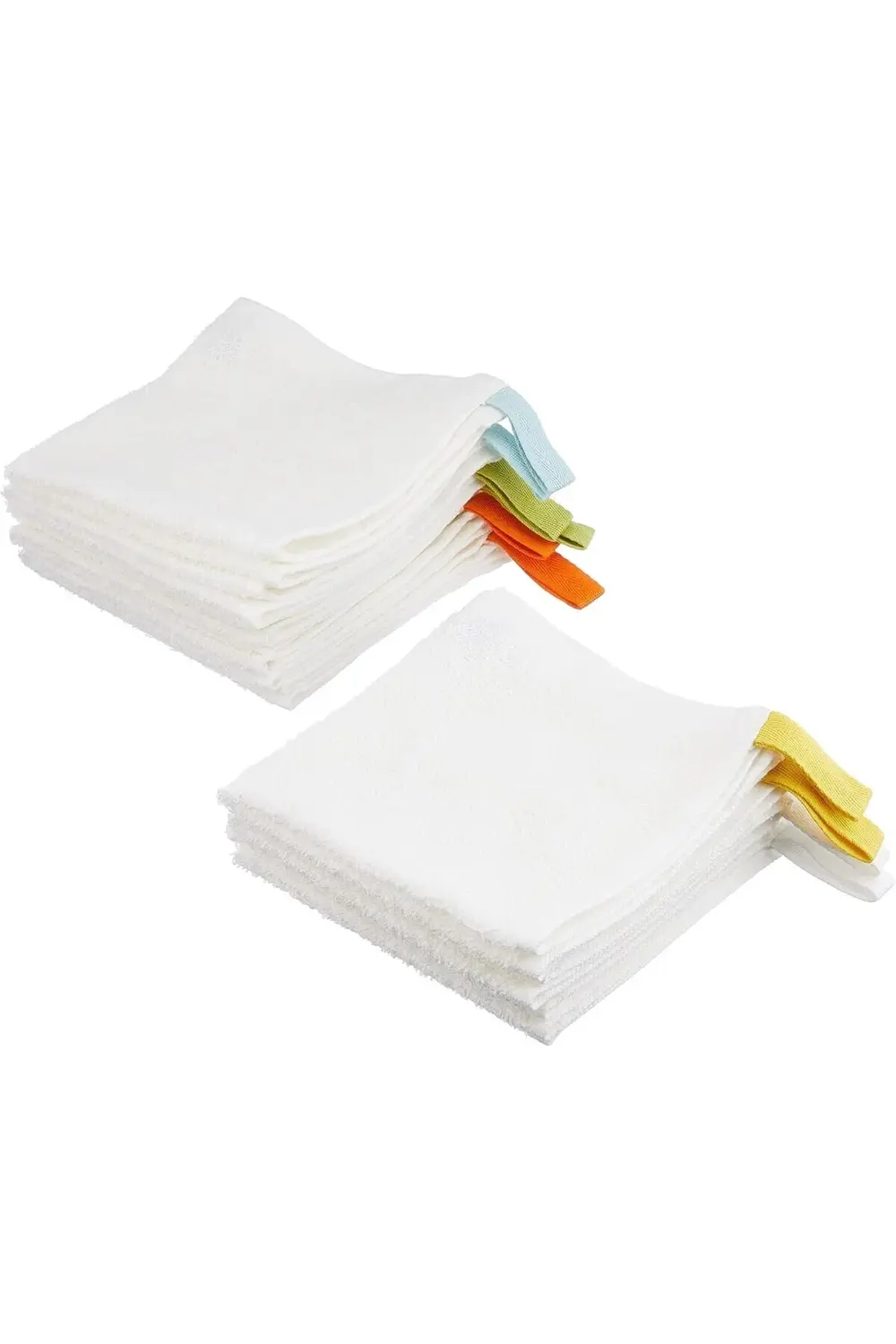 Krama yıkama bezi, beyaz 10 adet pamuk ağartılmamış 30 x 30 cm 39