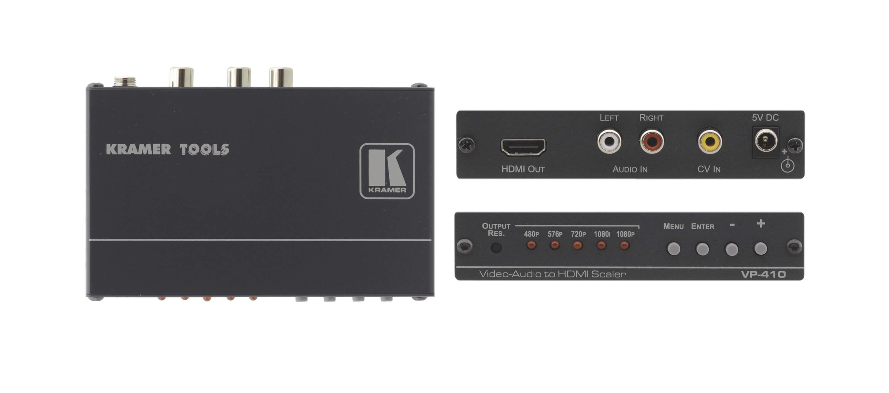 Kramer  Vp-410 Kompozit Video & Stereo Audio To Hdmi Dönüştürücü